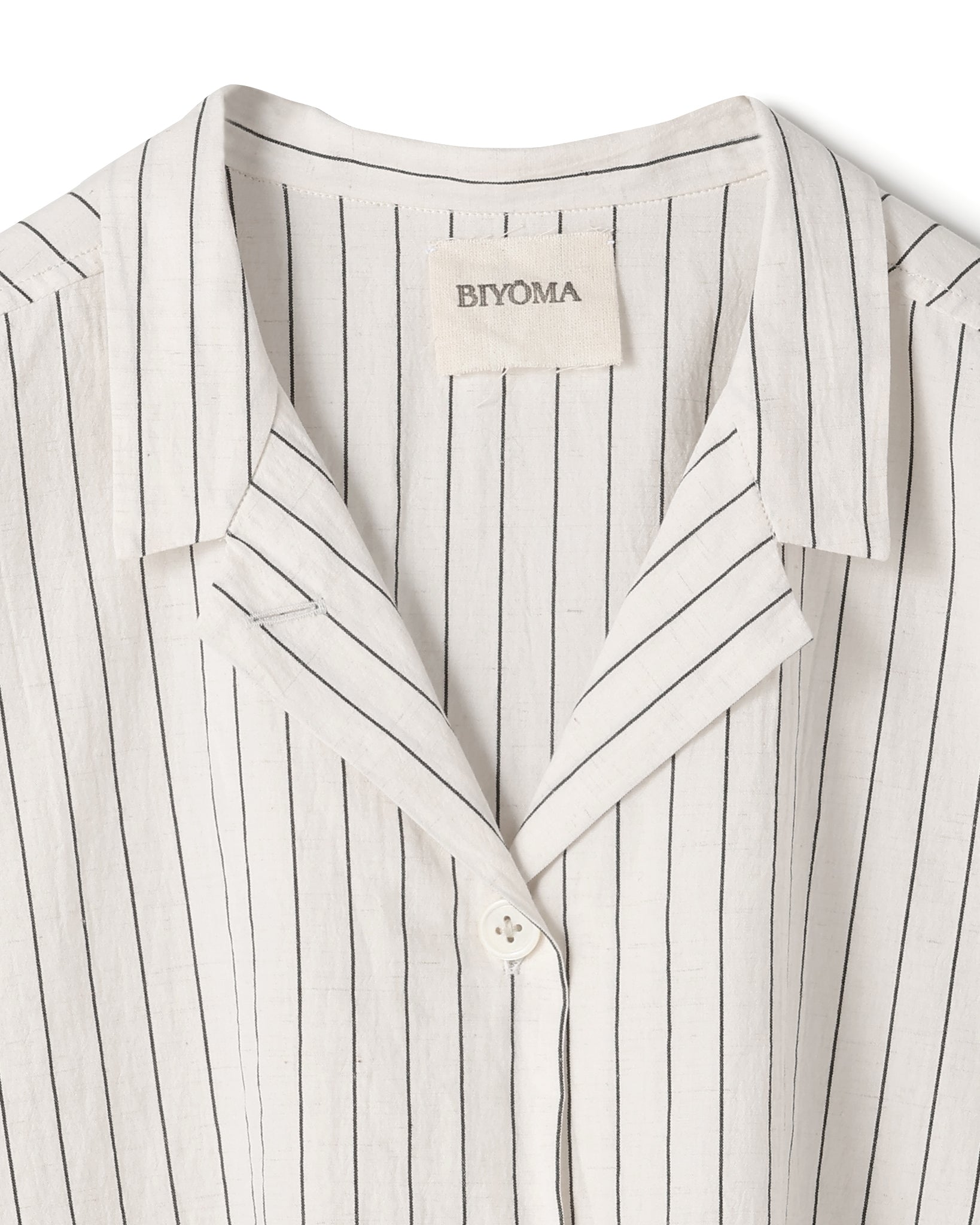 COTTON LINEN STRIPE W POCKET SHIRT（コットンリネンストライプダブルポケットシャツ）｜BIYOMA（ビヨーマ）OFFICIAL ONLINE STORE