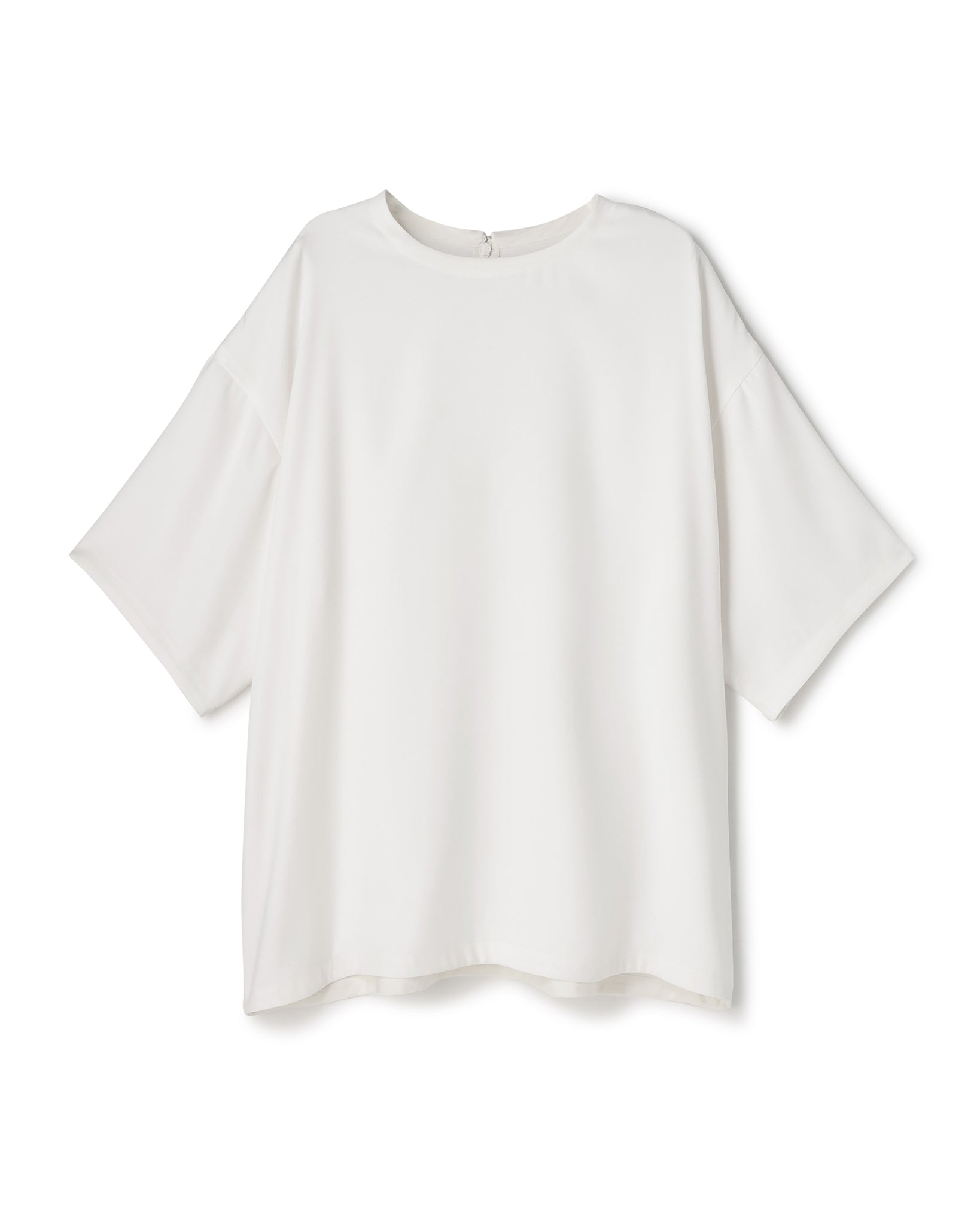 POLYESTER SATIN  SHORT SLEEVED BLOUSE（ポリエステルショートスリーブブラウス）｜BIYOMA（ビヨーマ）OFFICIAL ONLINE STORE