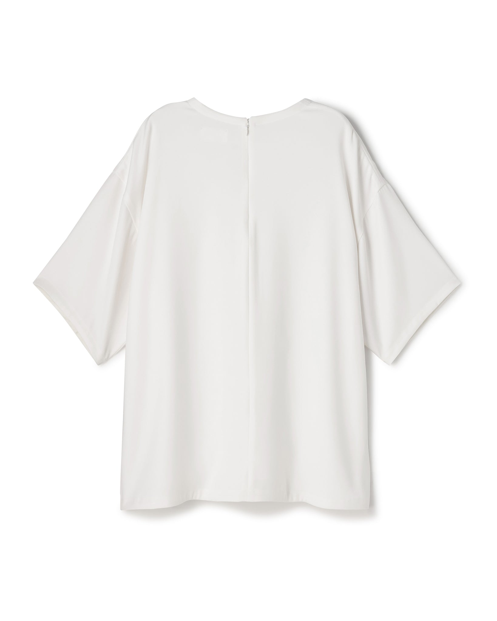 POLYESTER SATIN  SHORT SLEEVED BLOUSE（ポリエステルショートスリーブブラウス）｜BIYOMA（ビヨーマ）OFFICIAL ONLINE STORE