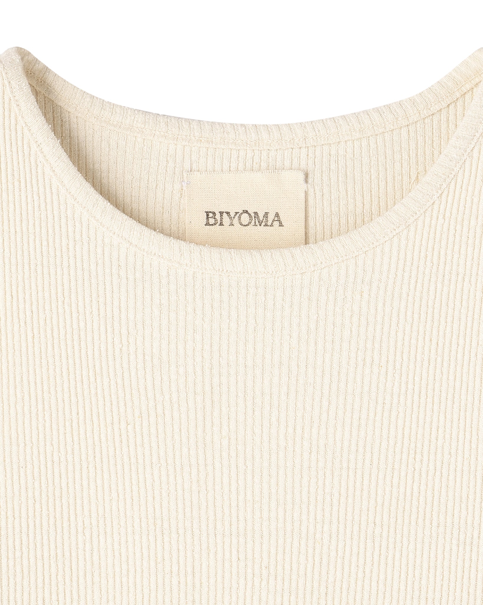 SILK RIB  AMERICAN SLEEVE TANK TOP（シルクリブアメリカンスリーブタンクトップ）｜BIYOMA（ビヨーマ）OFFICIAL ONLINE STORE