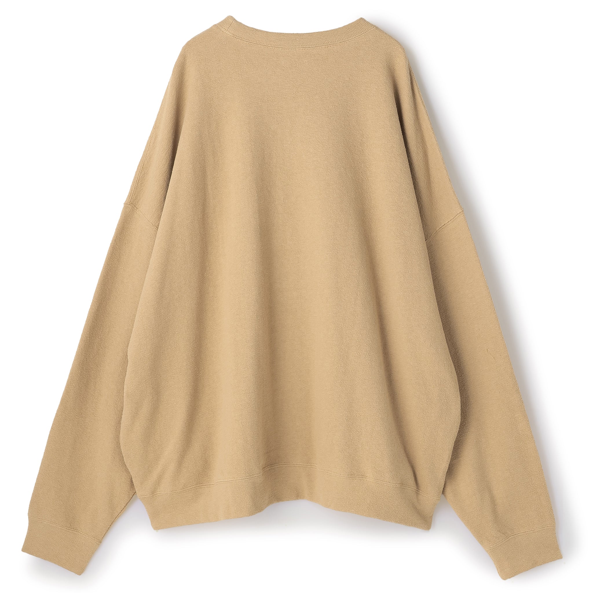 【PRE ORDER】COTTON LINEN RIB LOOSE SILHOUETTE PULLOVER