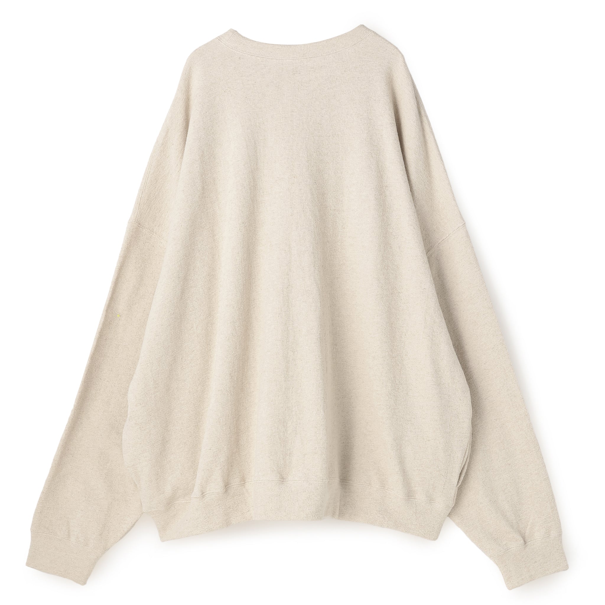 【PRE ORDER】COTTON LINEN RIB LOOSE SILHOUETTE PULLOVER