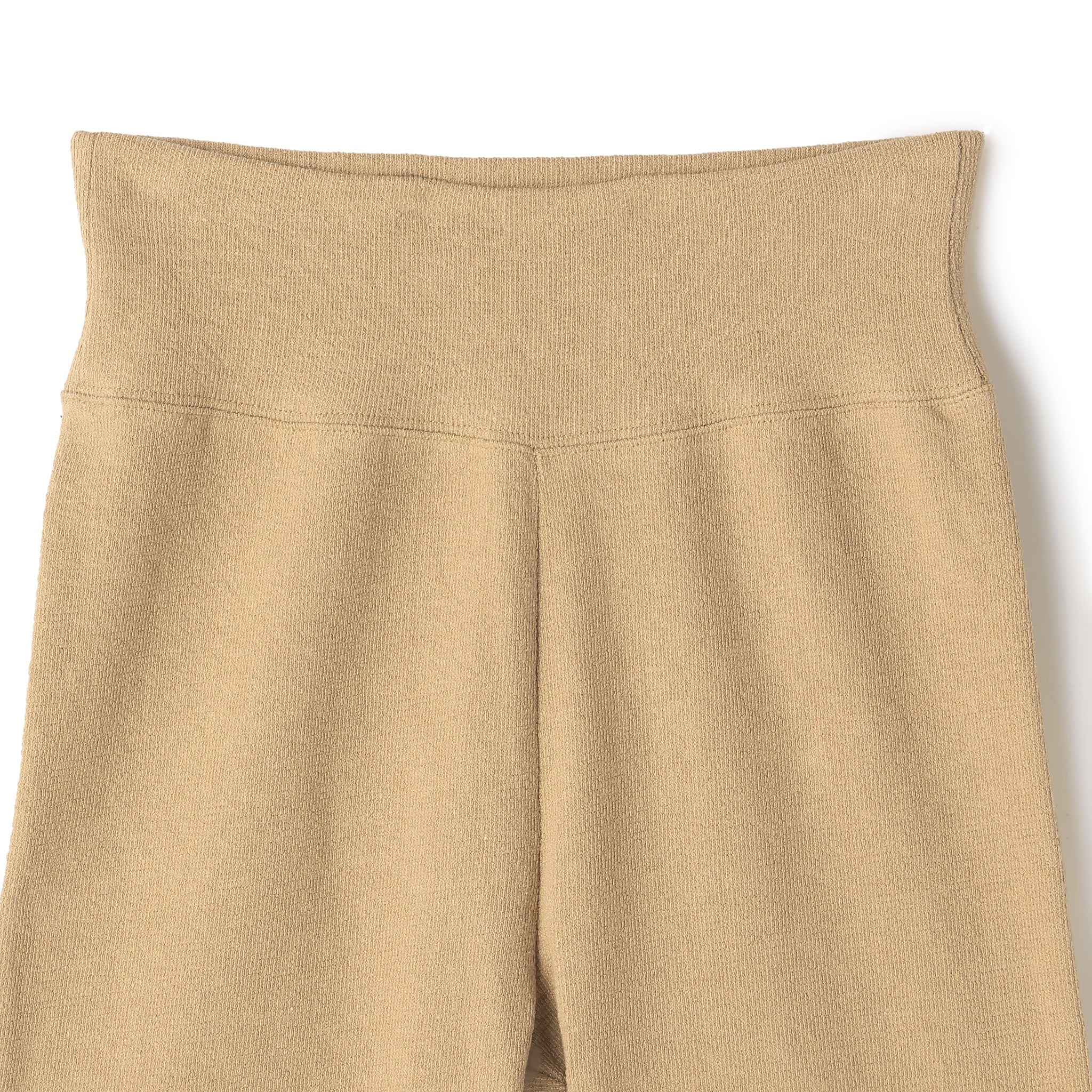 【PRE ORDER】COTTON LINEN RIB SHORT LEGGINGS