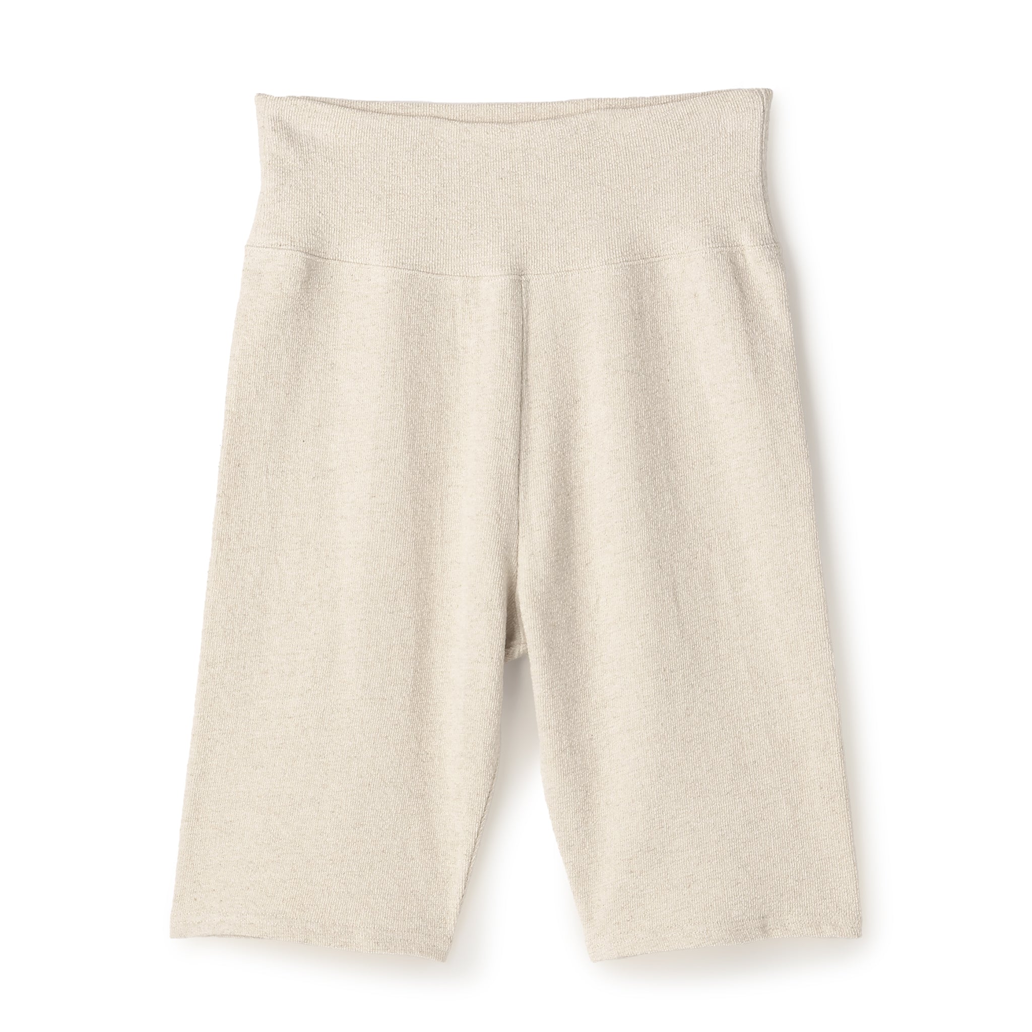 【PRE ORDER】COTTON LINEN RIB SHORT LEGGINGS