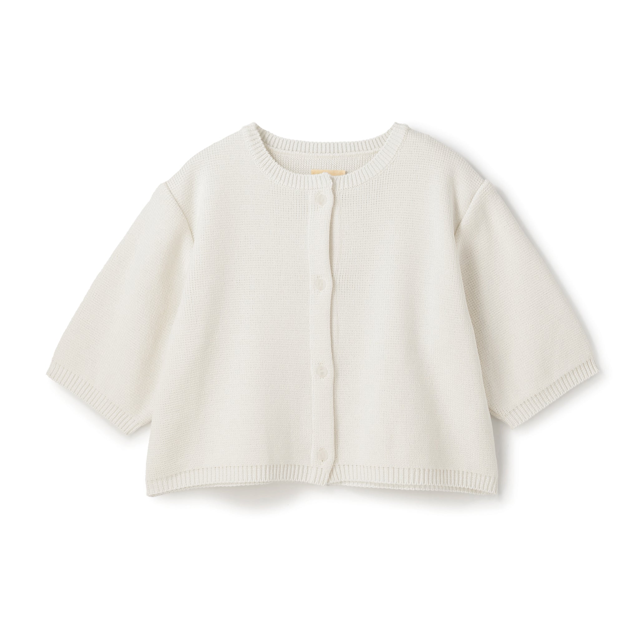 【PRE ORDER】COTTON ACRYLIC SHORT SLEEVE KNIT CARDIGAN