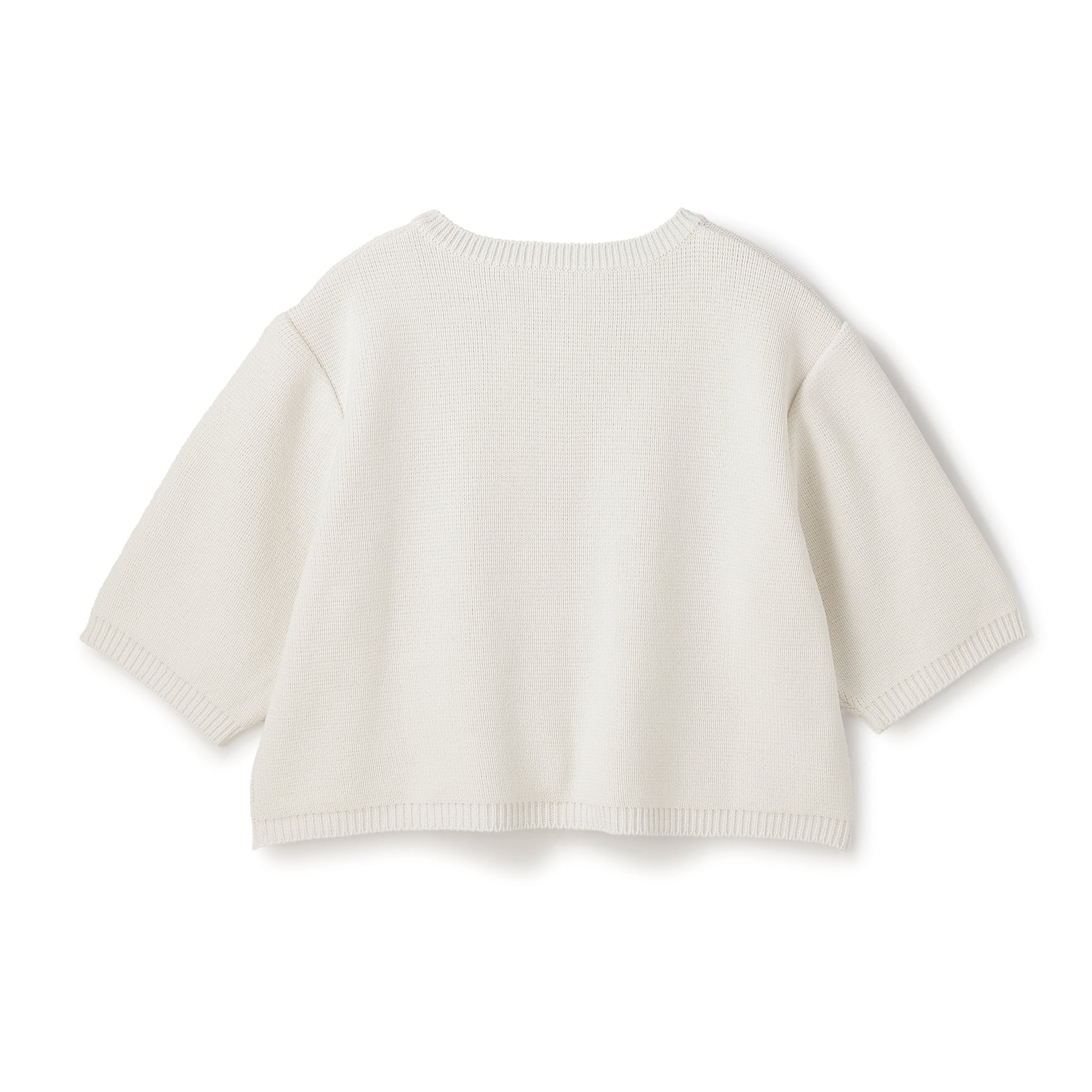 【PRE ORDER】COTTON ACRYLIC SHORT SLEEVE KNIT CARDIGAN