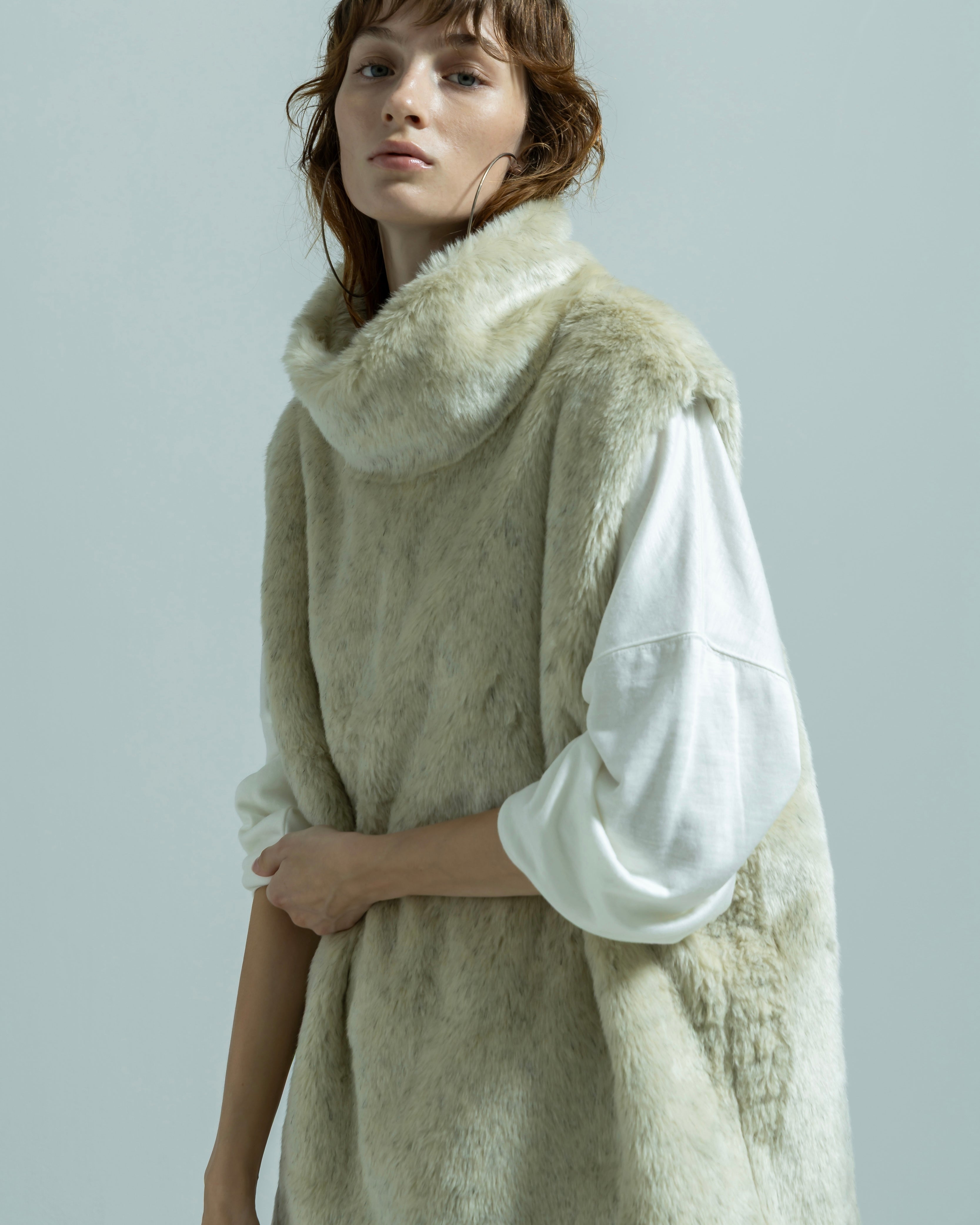 y's stella エコファーベスト　eco fur vest ANASTASIA FAUX FUR VEST – Velvet by Graham & Spencer