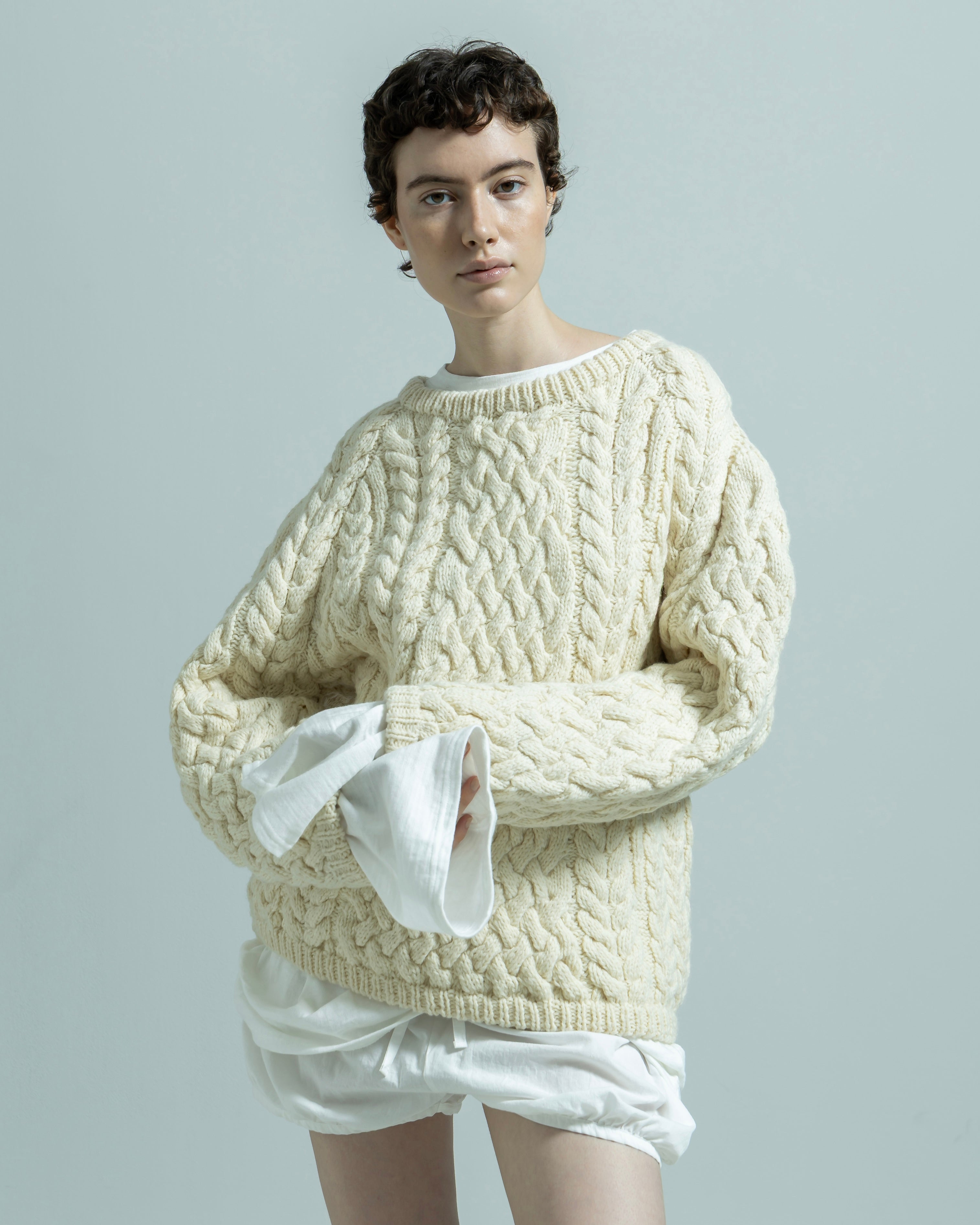 しの　2026購入　BIYOMA ARAN KNIT PULLOVER ARAN KNIT PULLOVER（アランニットプルオーバー）｜BIYOMA（ビヨーマ