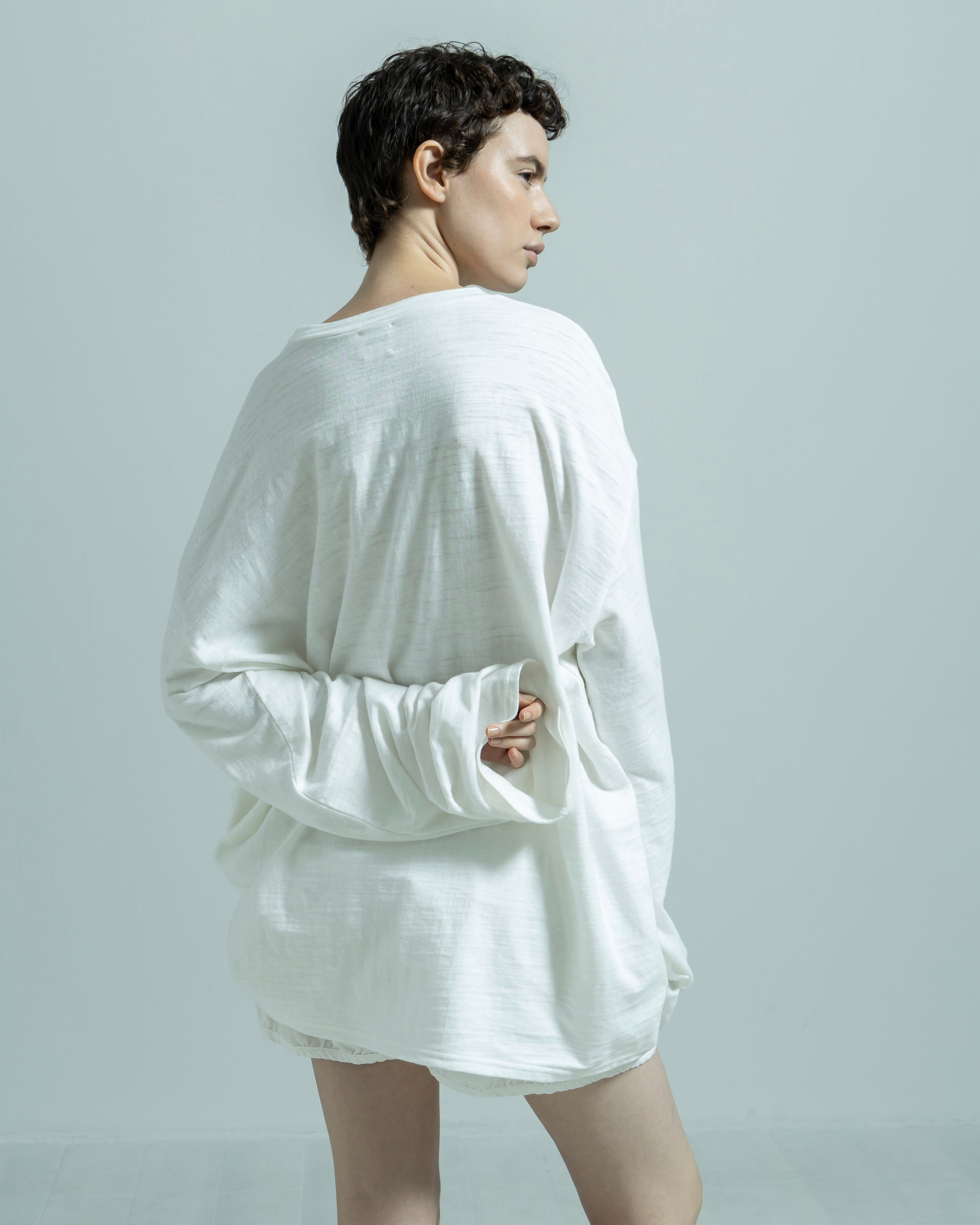 COTTON JERSEY LONG SLEEVE WIDE PULLOVER（コットンジャージーロングスリーブワイドプルオーバー）｜BIYOMA（ビヨーマ）OFFICIAL ONLINE STORE