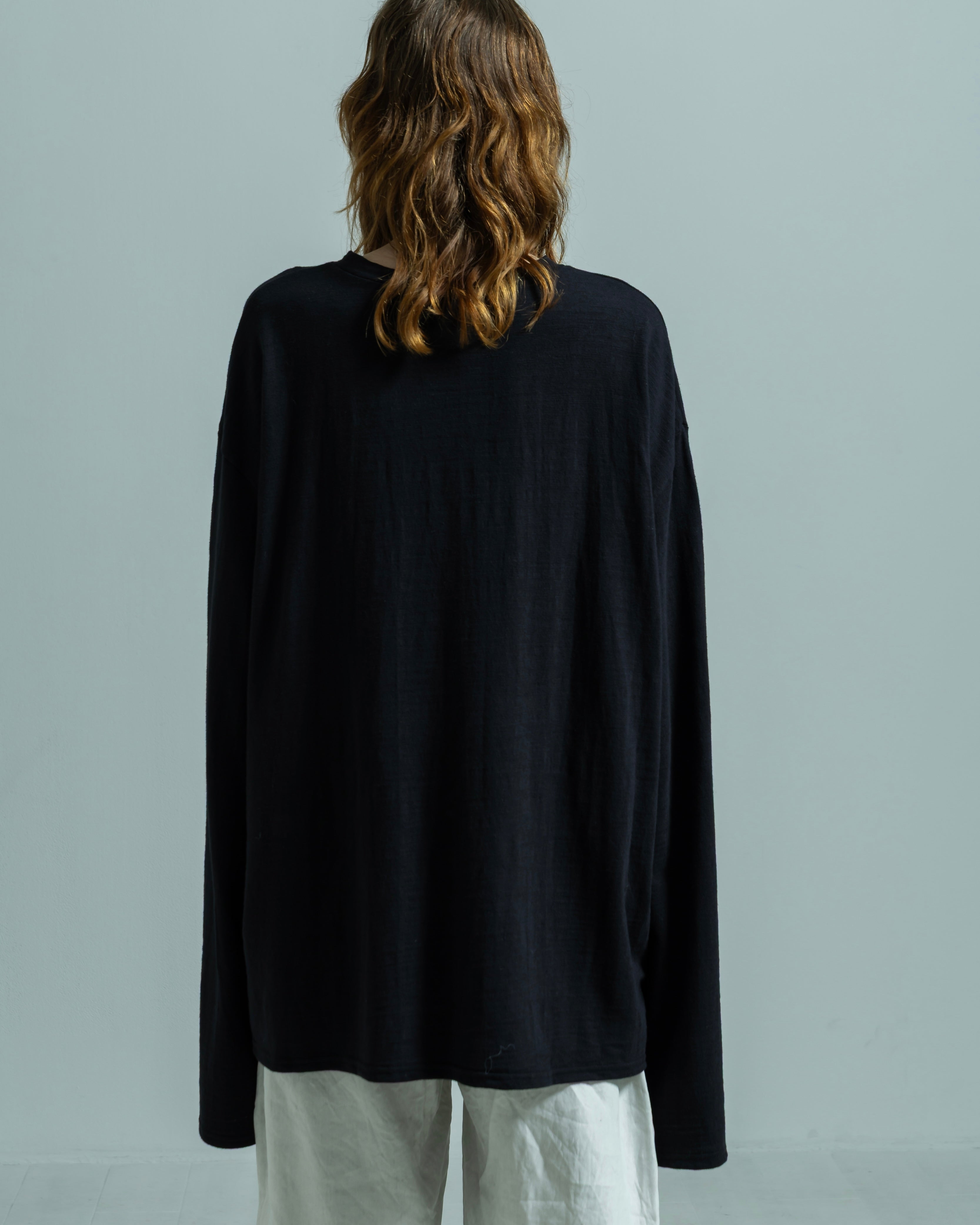 COTTON JERSEY LONG SLEEVE WIDE PULLOVER（コットンジャージーロングスリーブワイドプルオーバー）｜BIYOMA（ビヨーマ）OFFICIAL ONLINE STORE