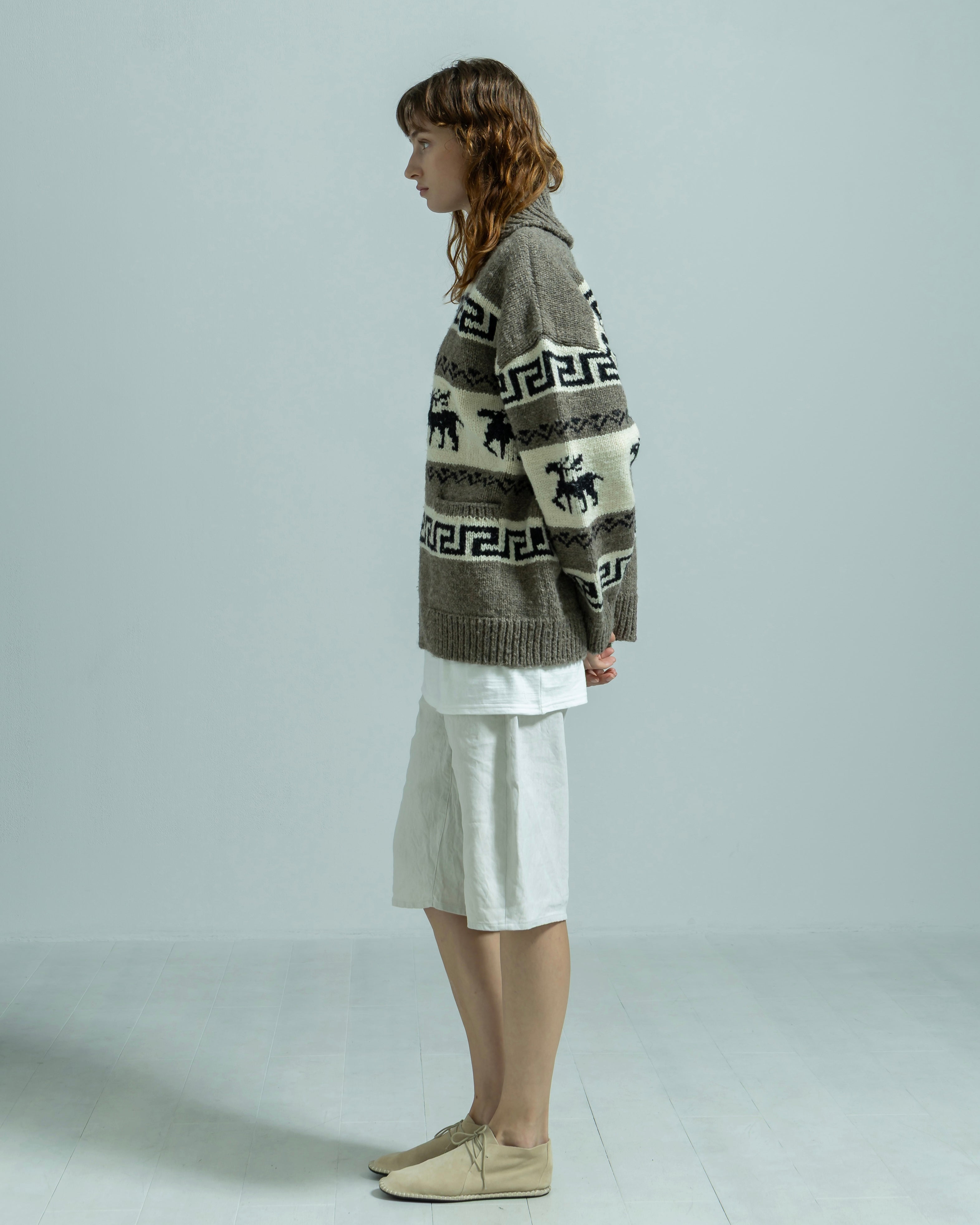 FULL ZIP COWICHAN SWEATER（フルジップカウチンセーター）｜BIYOMA
