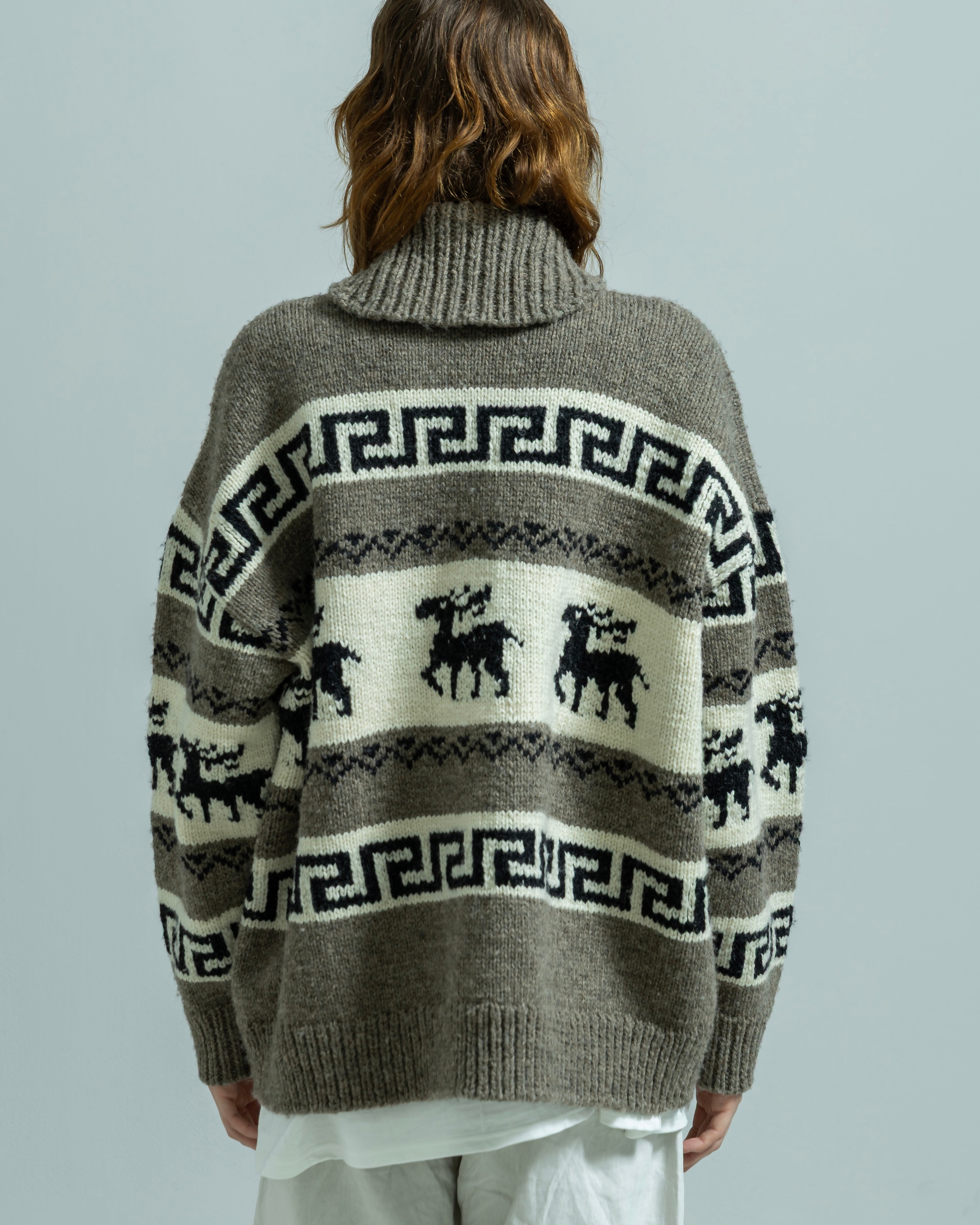 FULL ZIP COWICHAN SWEATER（フルジップカウチンセーター）｜BIYOMA