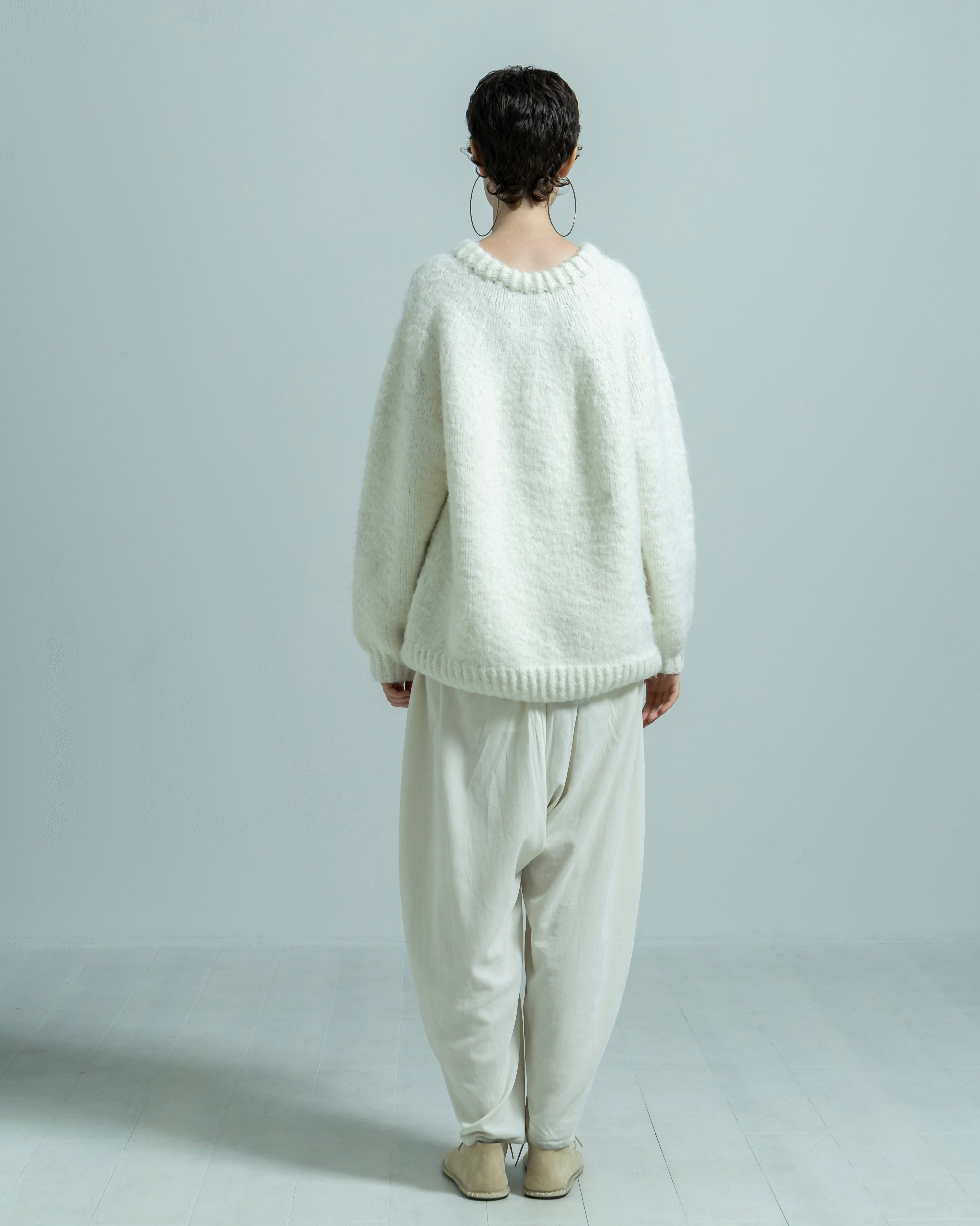 NYLON ACRYLIC HAND KNIT PULLOVER（ナイロンアクリルニットハンドニットプルオーバー）｜BIYOMA（ビヨーマ）OFFICIAL ONLINE STORE