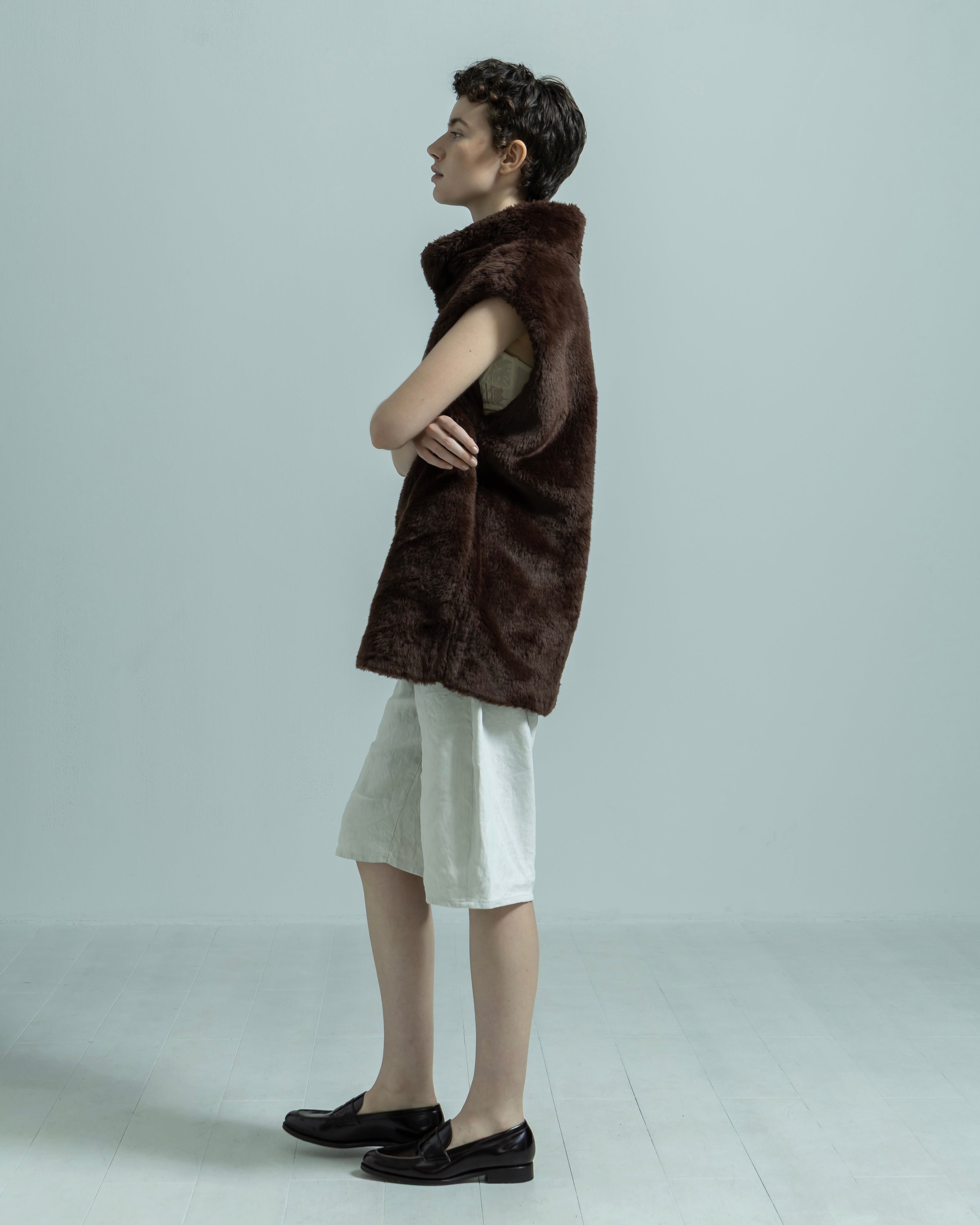 ECO FUR NO SLEEVE VEST（エコファーノースリーブベスト）｜BIYOMA（ビヨーマ）OFFICIAL ONLINE STORE