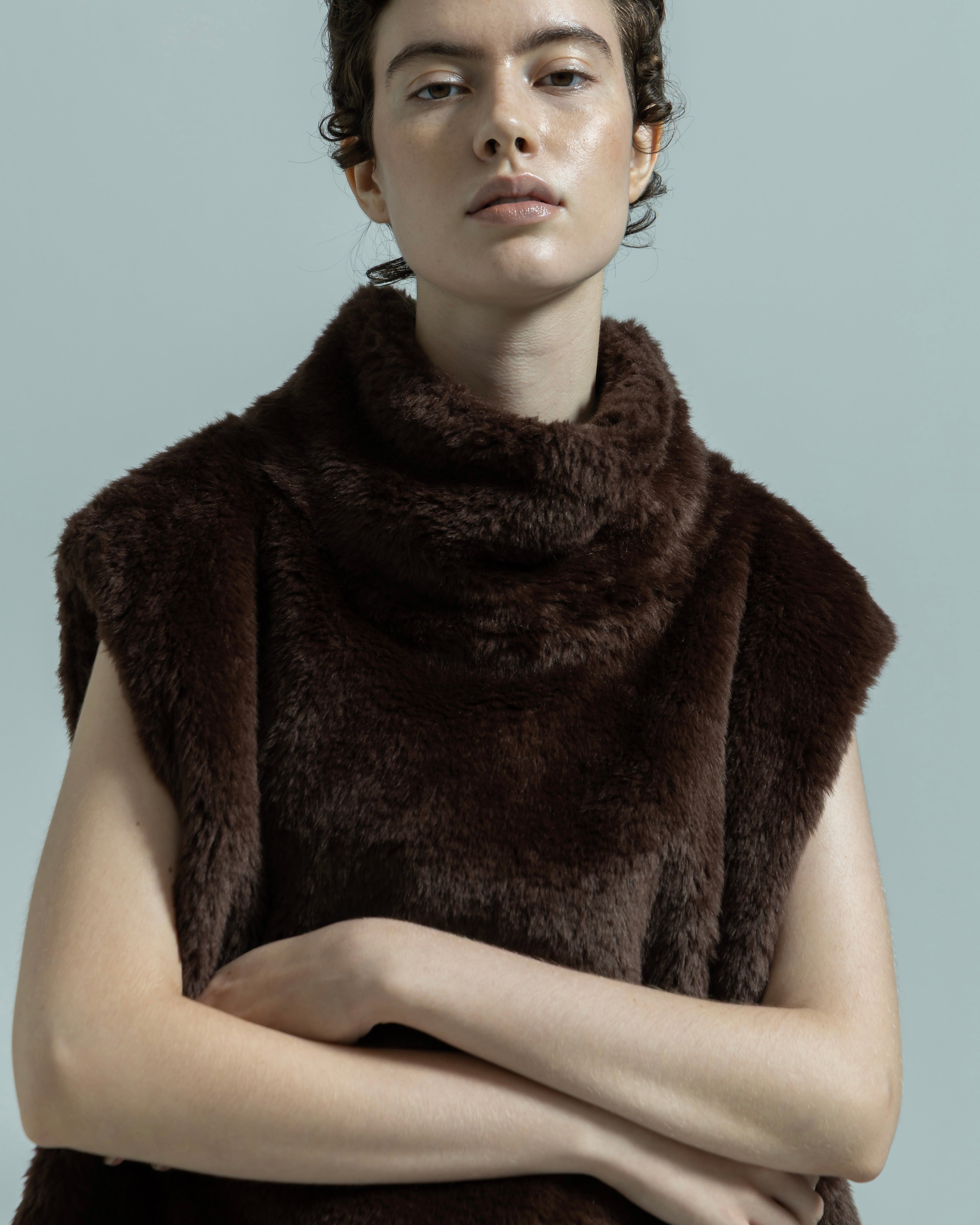 y's stella エコファーベスト　eco fur vest ANASTASIA FAUX FUR VEST – Velvet by Graham & Spencer
