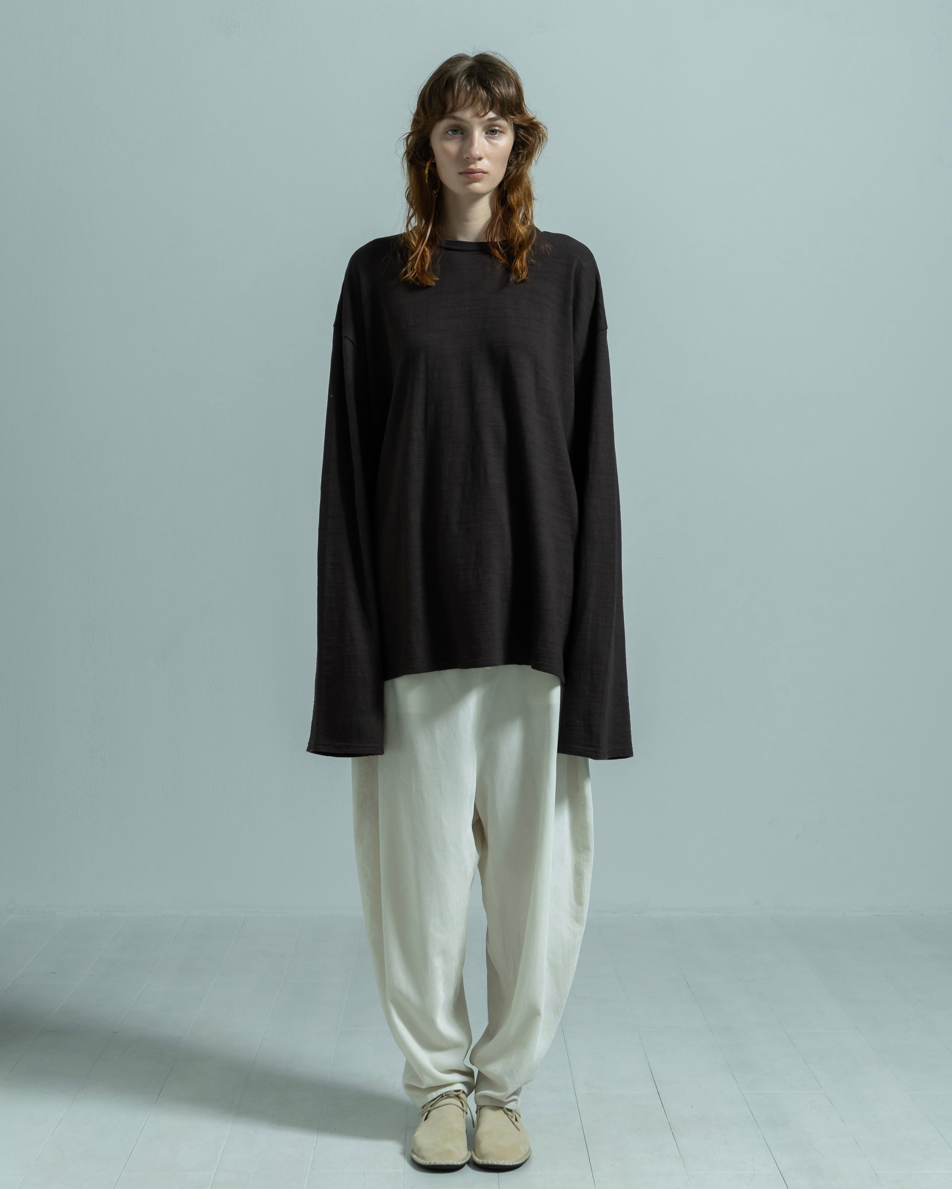 COTTON JERSEY LONG SLEEVE WIDE PULLOVER（コットンジャージーロングスリーブワイドプルオーバー）｜BIYOMA（ビヨーマ）OFFICIAL ONLINE STORE