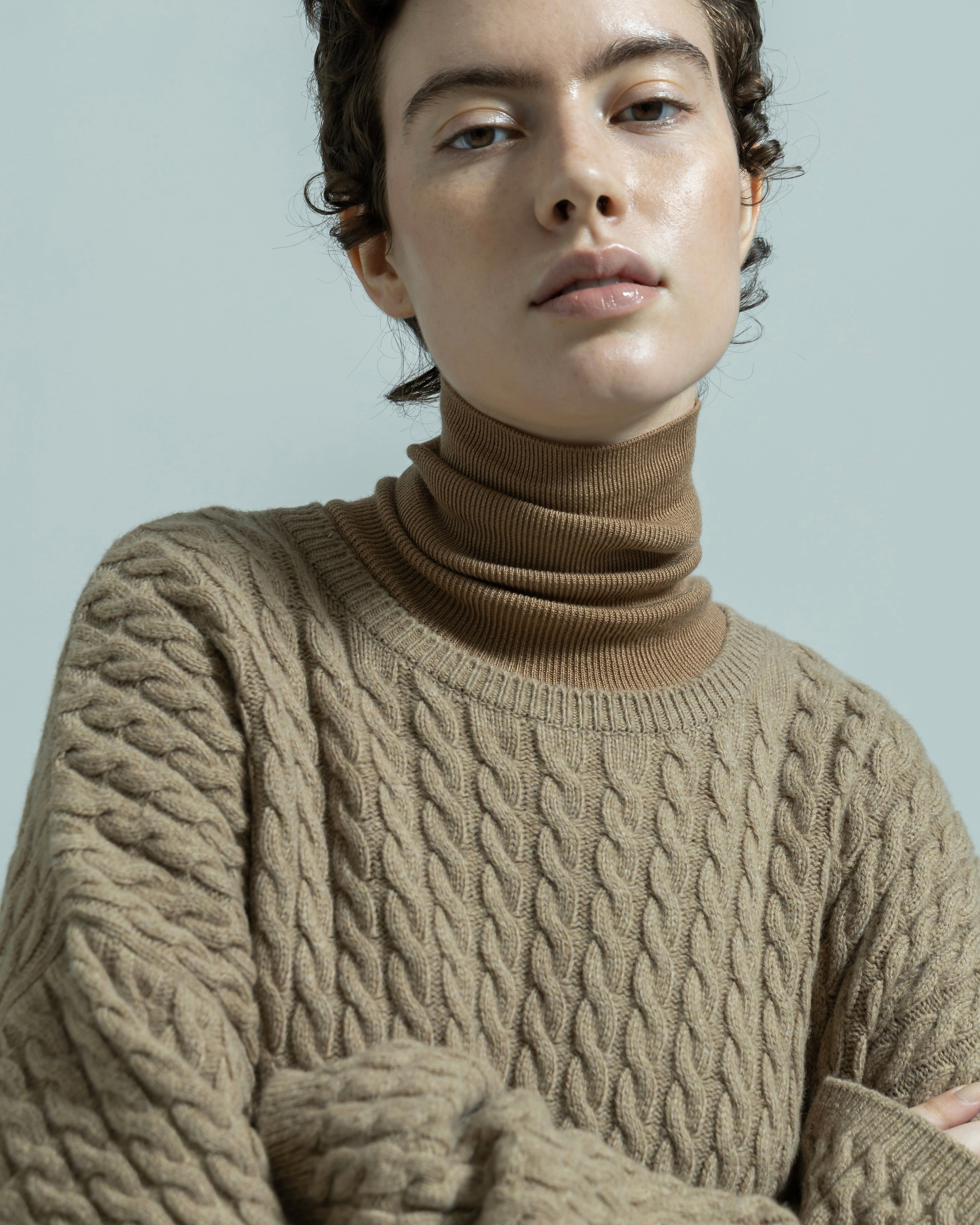 WOOL NYLON CABLE KNIT PULLOVER（ウールナイロンケーブルニットプルオーバー）｜BIYOMA（ビヨーマ）OFFICIAL ONLINE STORE