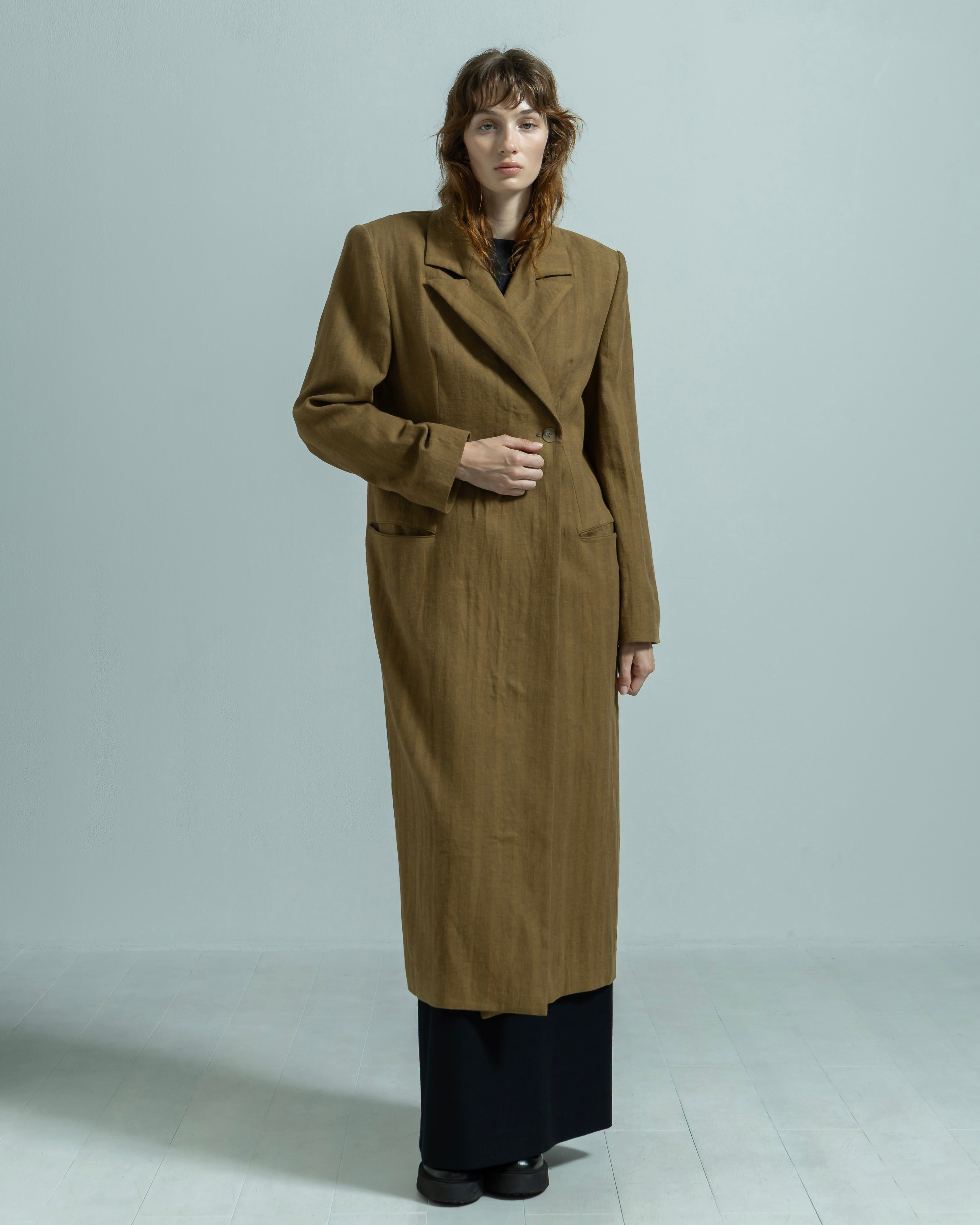 LINEN COTTON LONG COAT（リネンコットンロングコート）｜BIYOMA