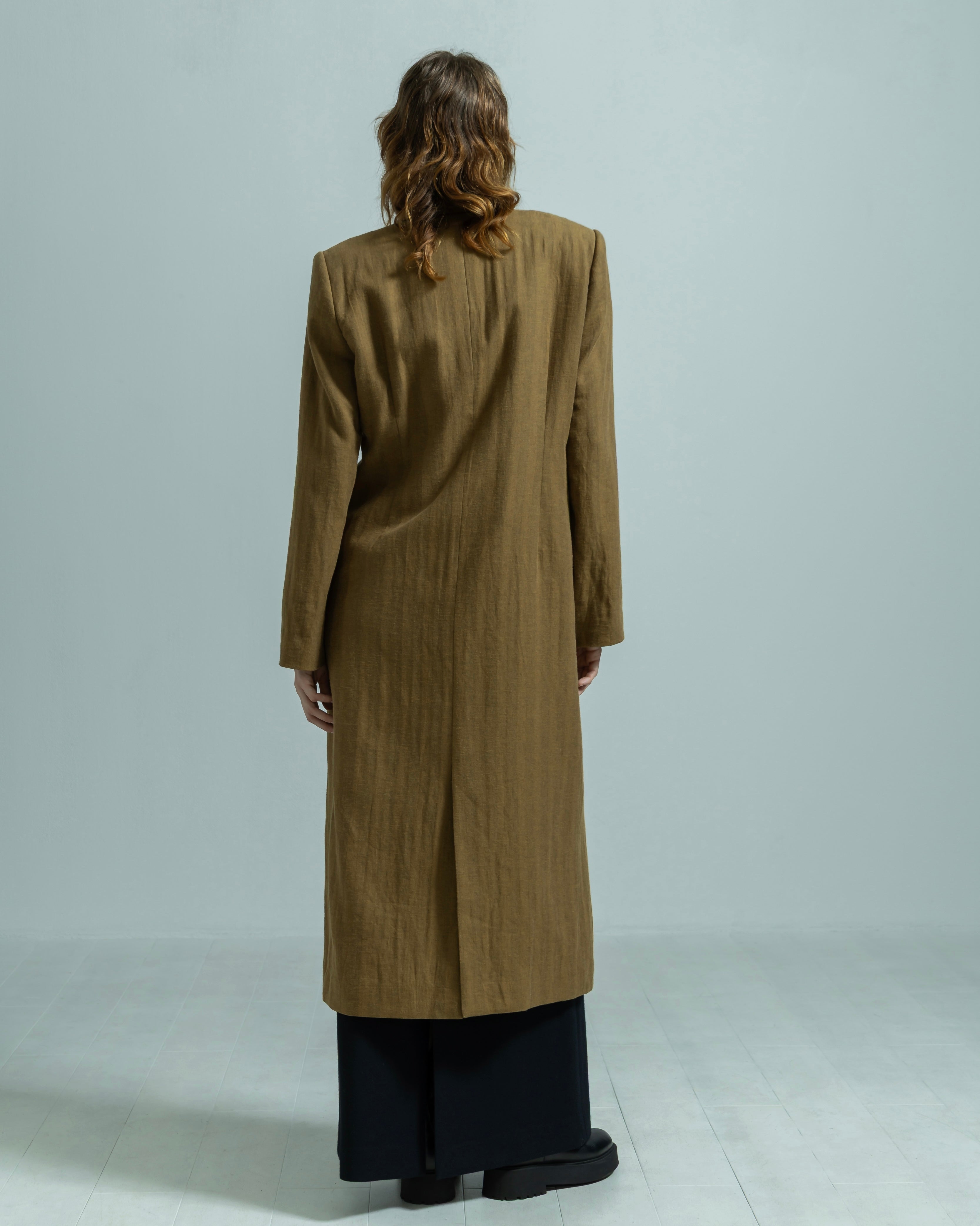 LINEN COTTON LONG COAT（リネンコットンロングコート）｜BIYOMA