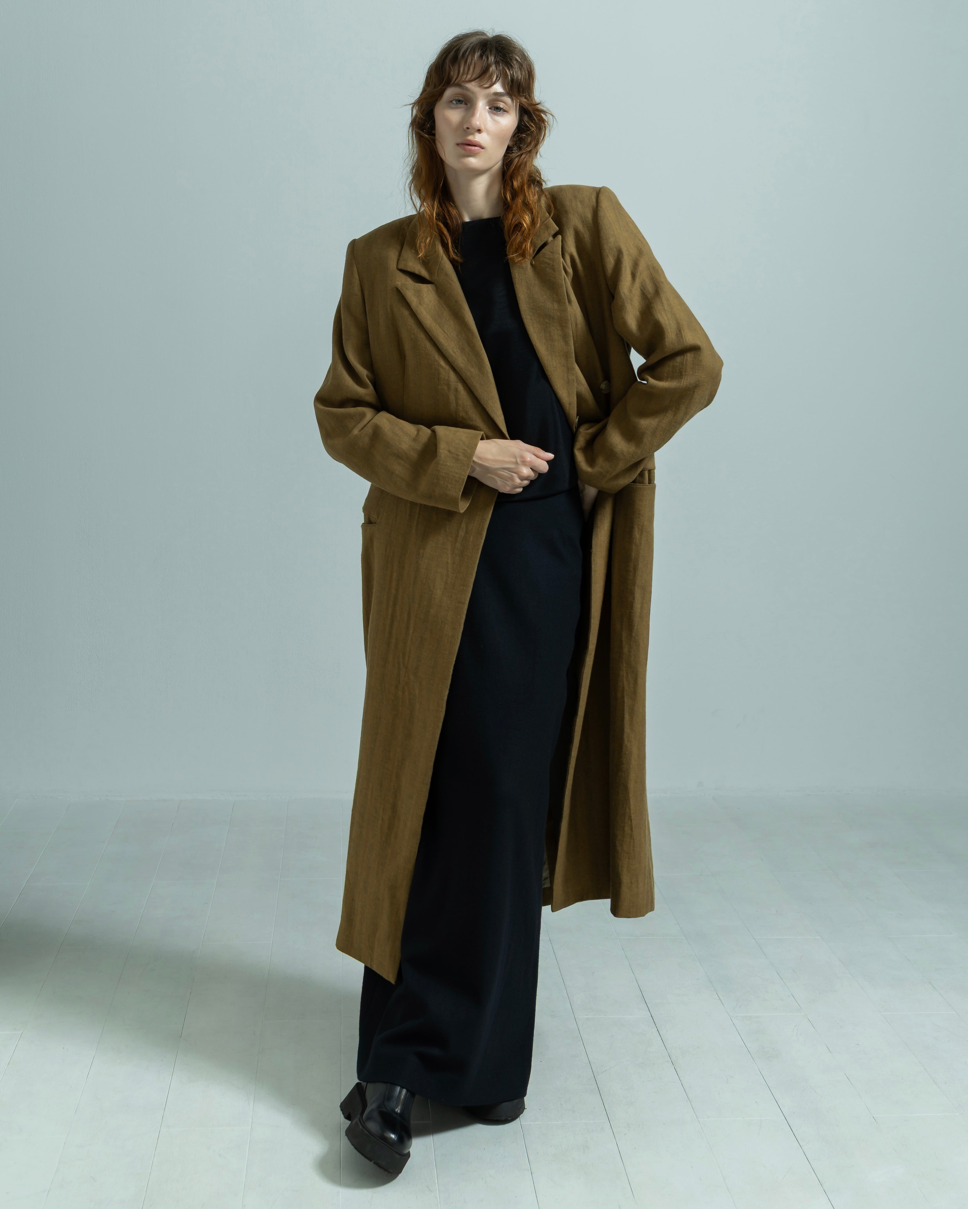 LINEN COTTON LONG COAT（リネンコットンロングコート）｜BIYOMA