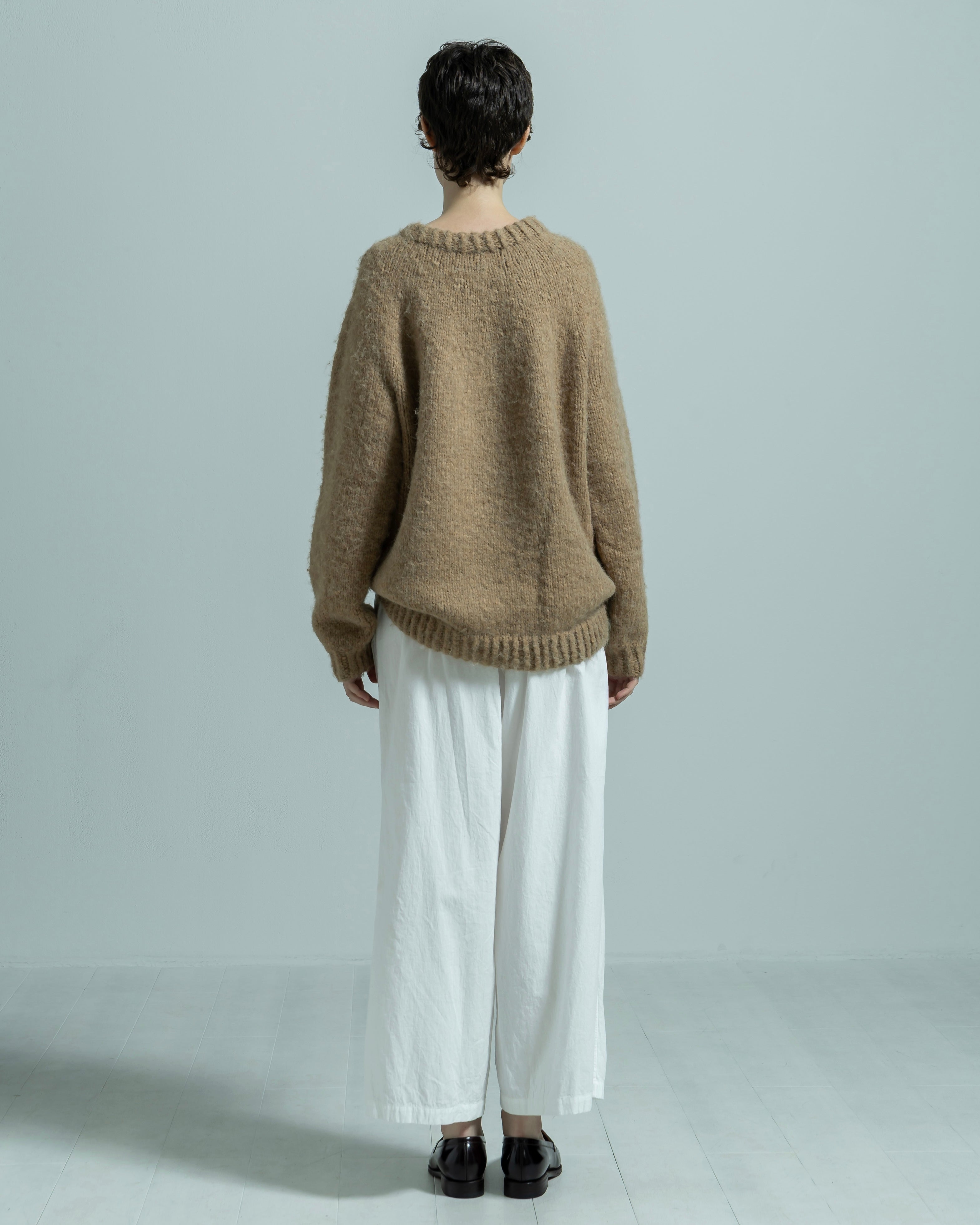 NYLON ACRYLIC HAND KNIT PULLOVER（ナイロンアクリルニットハンドニットプルオーバー）｜BIYOMA（ビヨーマ）OFFICIAL ONLINE STORE