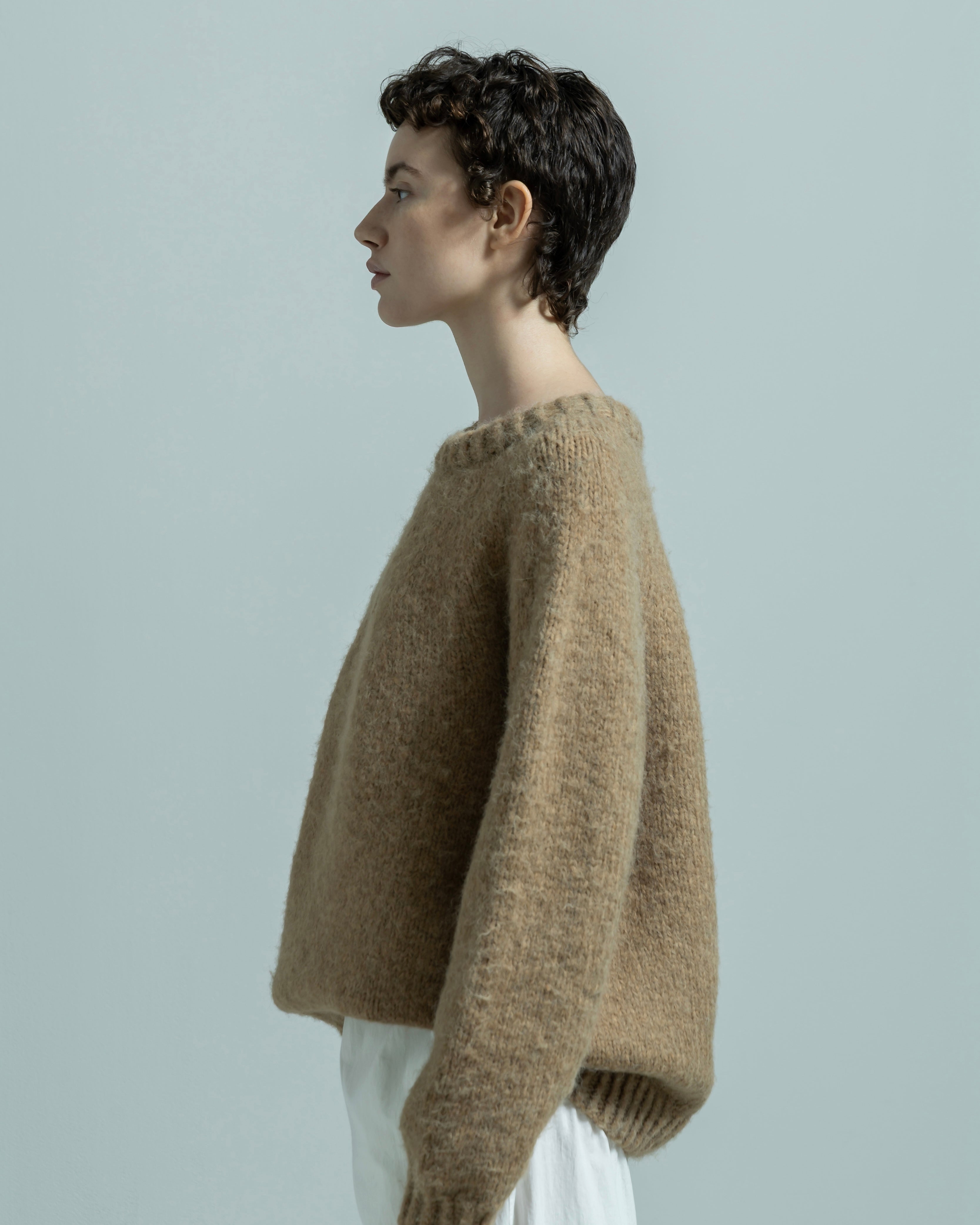 NYLON ACRYLIC HAND KNIT PULLOVER（ナイロンアクリルニットハンドニットプルオーバー）｜BIYOMA（ビヨーマ）OFFICIAL ONLINE STORE