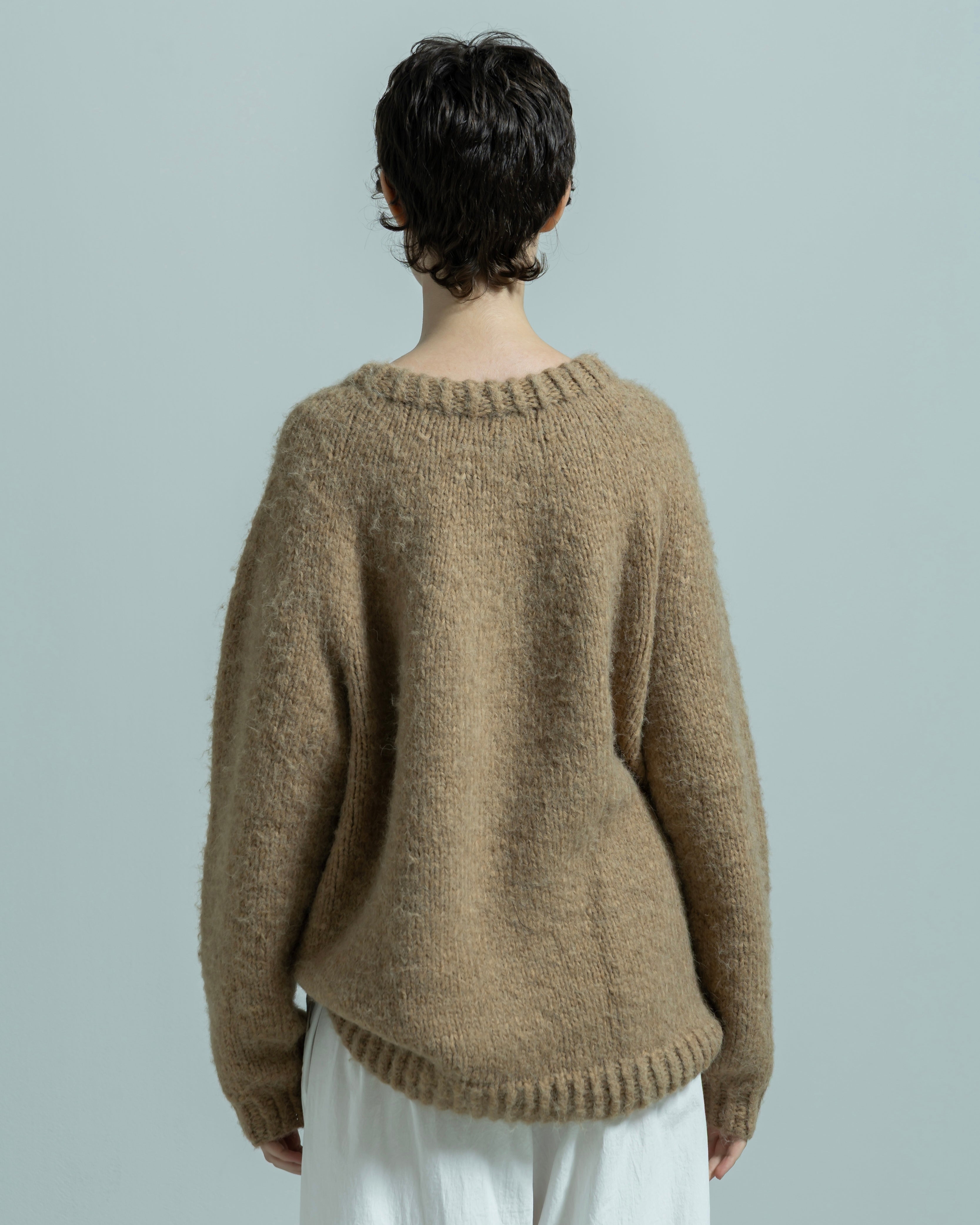 NYLON ACRYLIC HAND KNIT PULLOVER（ナイロンアクリルニットハンドニットプルオーバー）｜BIYOMA（ビヨーマ）OFFICIAL ONLINE STORE