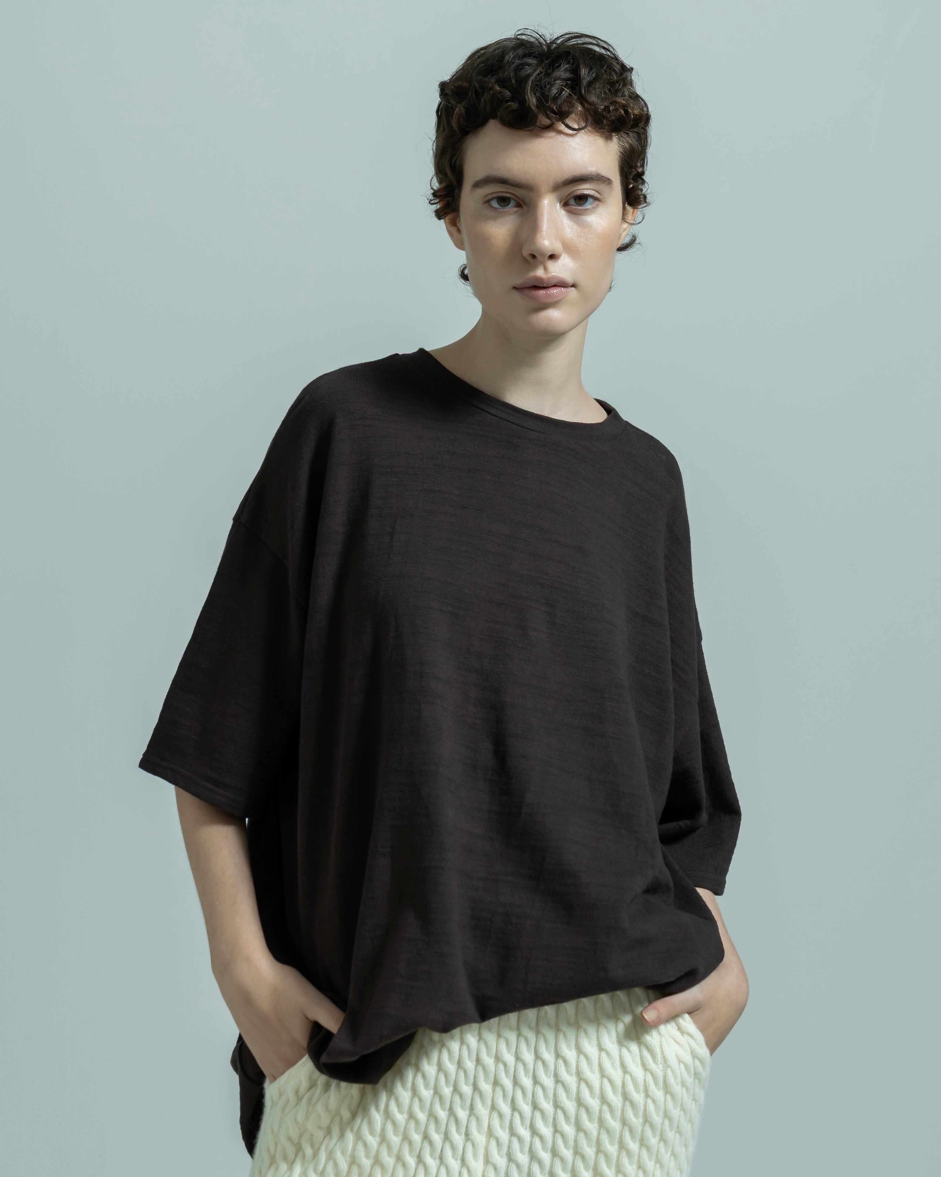 COTTON JERSEY SHORT SLEEVE WIDE PULLOVER（コットンジャージーショートスリーブワイドプルオーバー）｜BIYOMA（ビヨーマ）OFFICIAL ONLINE STORE