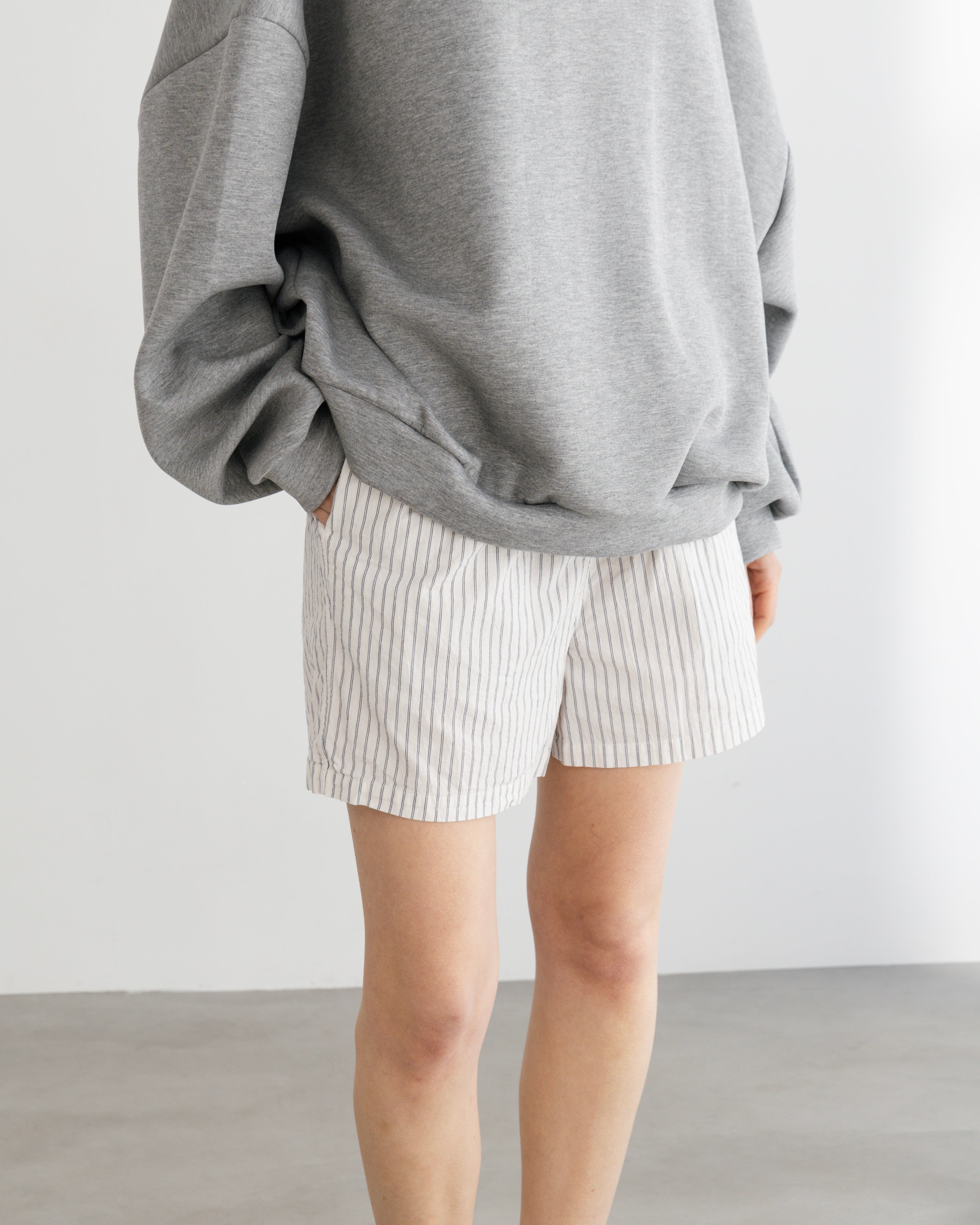 COTTON STRIPE RELAX SHORTS（コットンストライプリラックスショーツ）｜BIYOMA（ビヨーマ）OFFICIAL ONLINE STORE