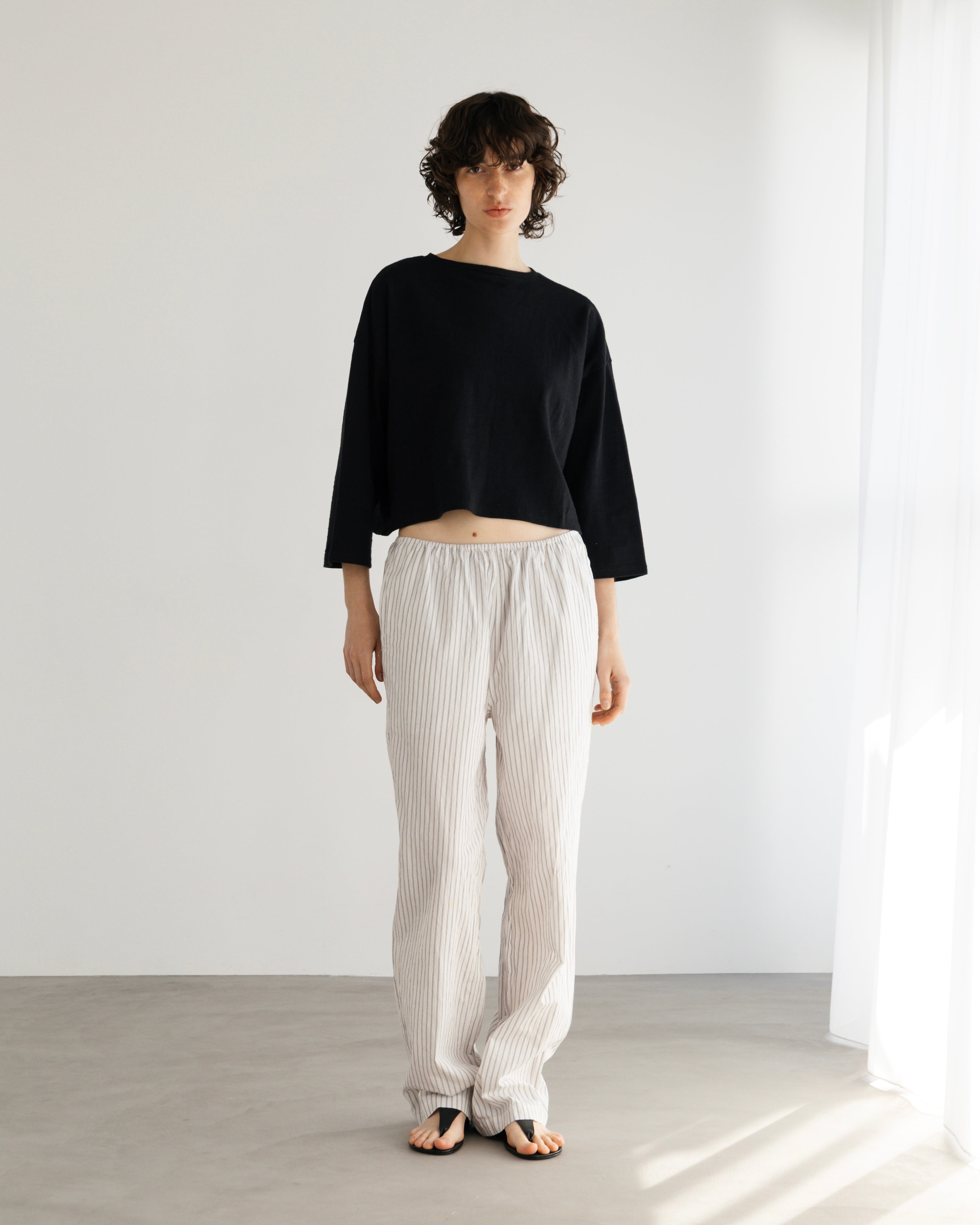 COTTON STRIPE RELAX PANTS（コットンストライプリラックスパンツ）｜BIYOMA（ビヨーマ）OFFICIAL ONLINE STORE