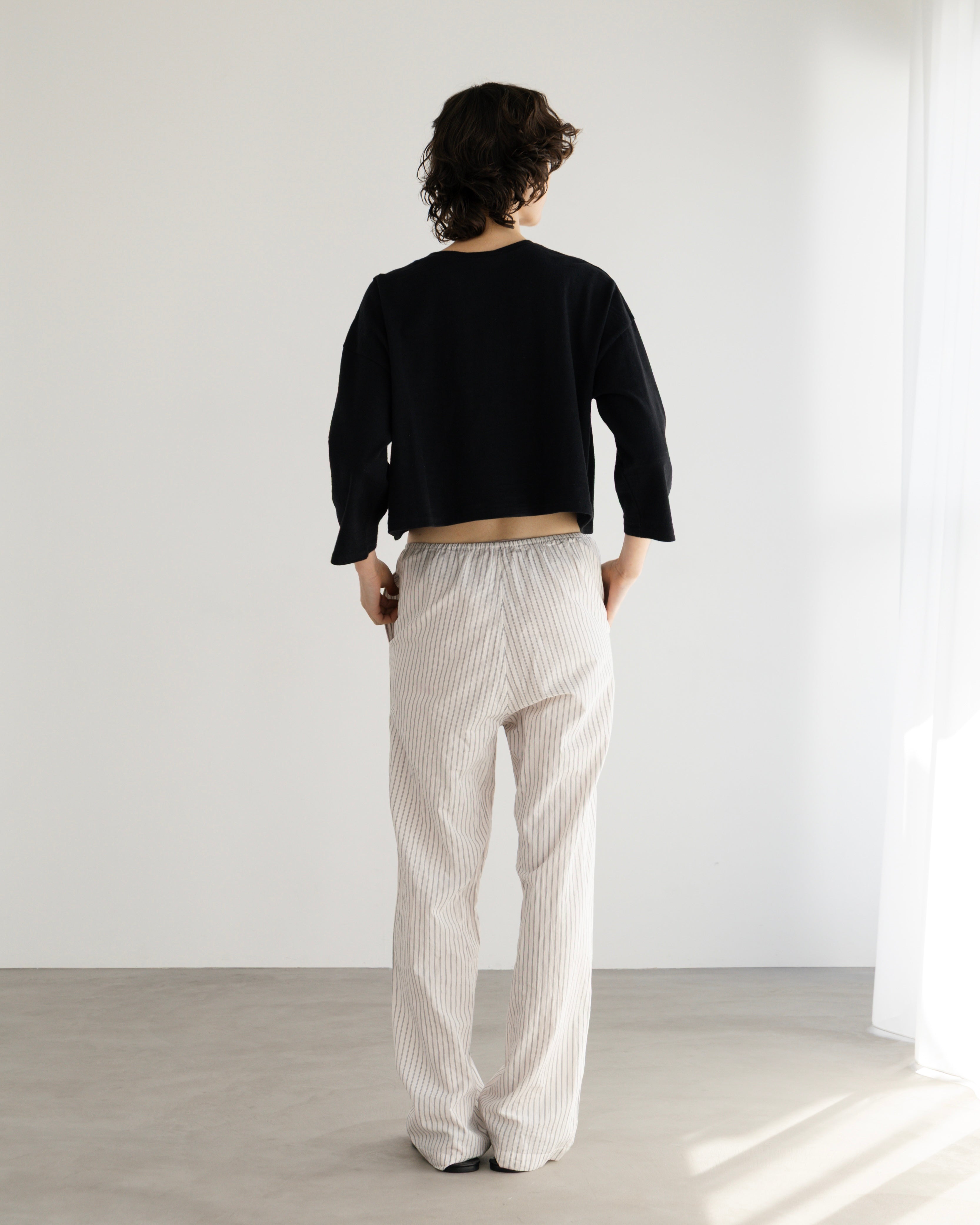 COTTON STRIPE RELAX PANTS（コットンストライプリラックスパンツ）｜BIYOMA（ビヨーマ）OFFICIAL ONLINE STORE