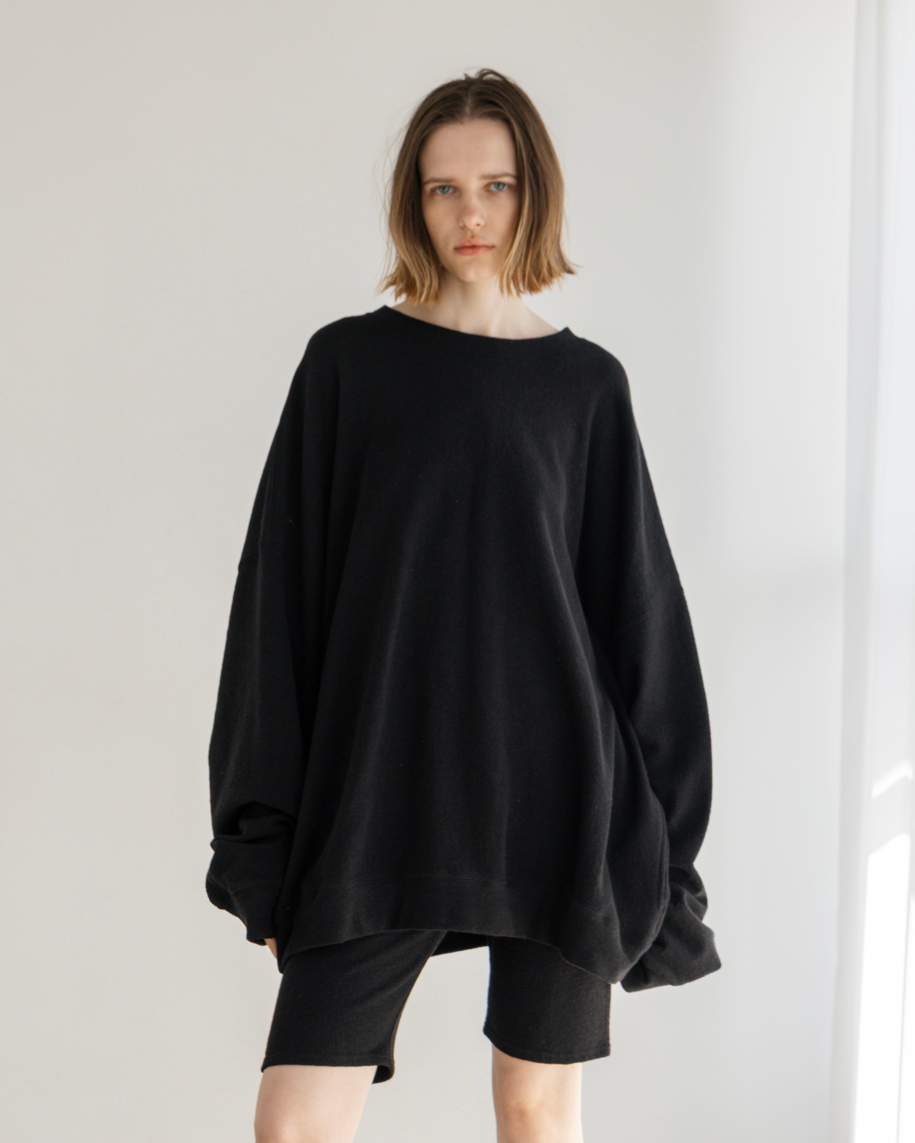 COTTON LINEN RIB LOOSE SILHOUETTE PULLOVER（コットンリネンリブルーズシルエットプルオーバー）｜BIYOMA（ビヨーマ）OFFICIAL ONLINE STORE