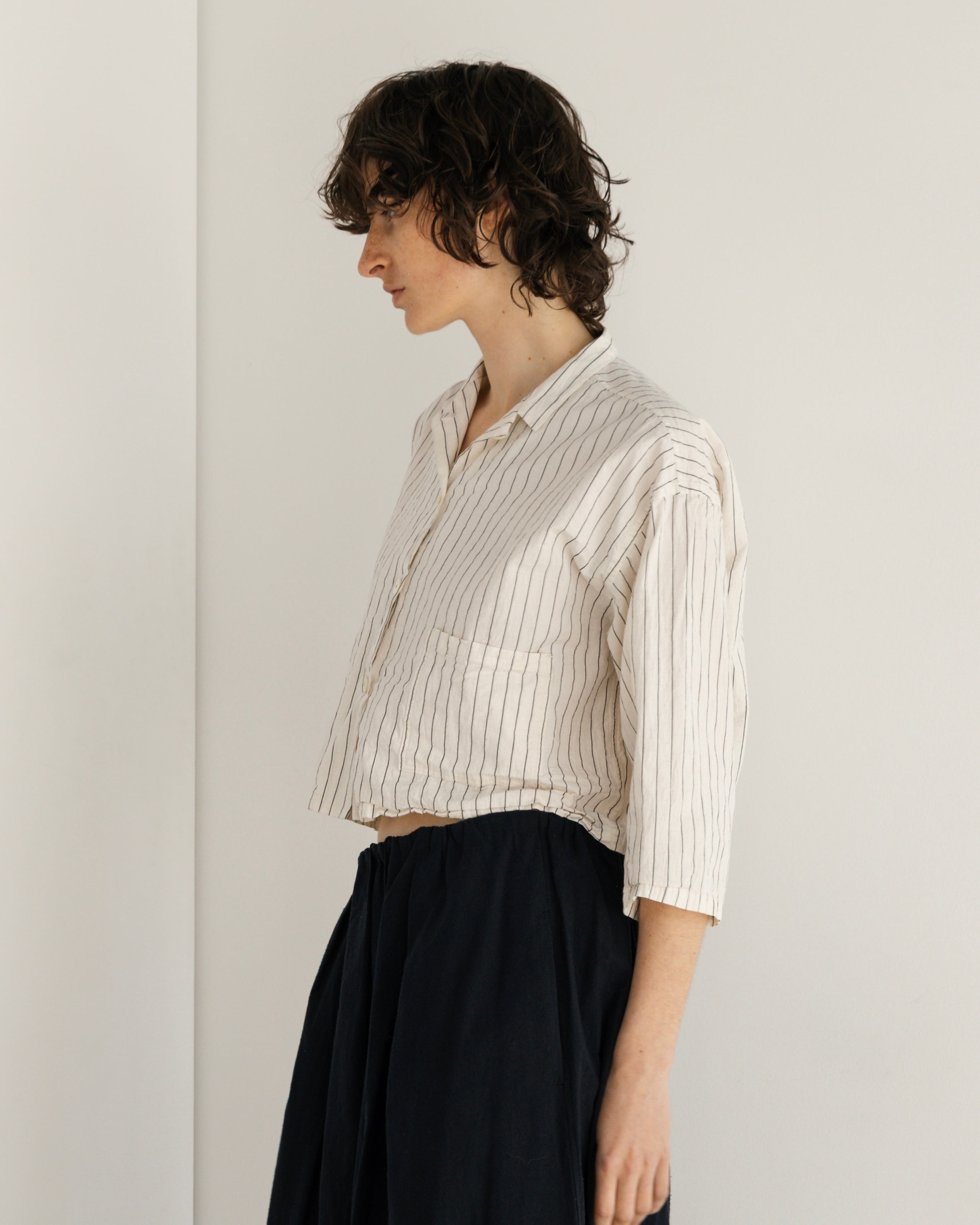 COTTON LINEN STRIPE W POCKET SHIRT（コットンリネンストライプダブルポケットシャツ）｜BIYOMA（ビヨーマ）OFFICIAL ONLINE STORE