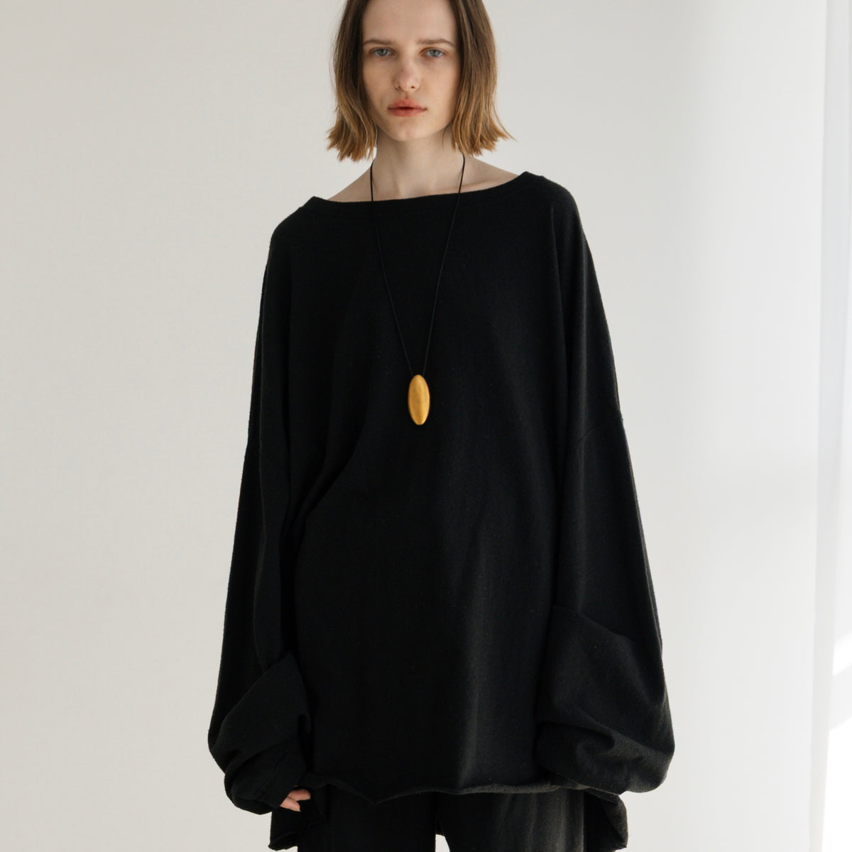 COTTON SILK LOOSE SILHOUETTE PULLOVER（コットンシルクルーズ 