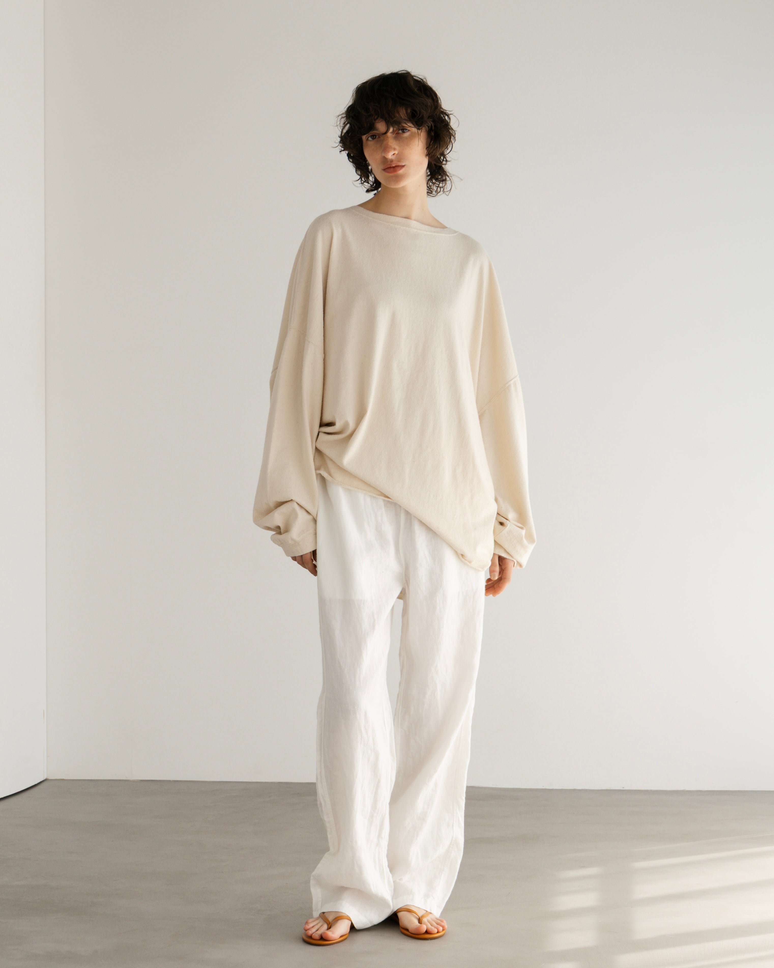 COTTON SILK  LOOSE SILHOUETTE PULLOVER（コットンシルクルーズシルエットプルオーバー）｜BIYOMA（ビヨーマ）OFFICIAL ONLINE STORE