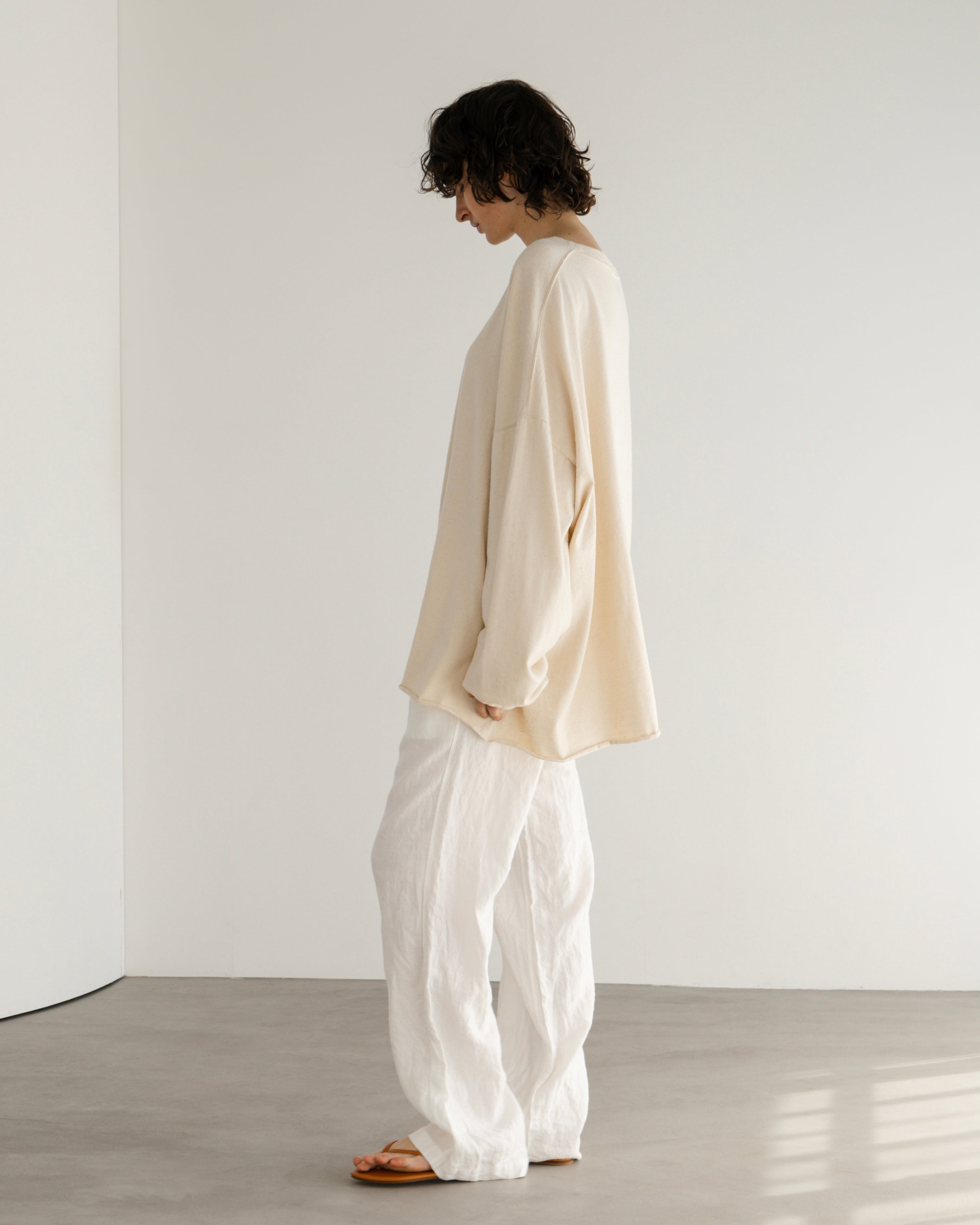 COTTON SILK  LOOSE SILHOUETTE PULLOVER（コットンシルクルーズシルエットプルオーバー）｜BIYOMA（ビヨーマ）OFFICIAL ONLINE STORE