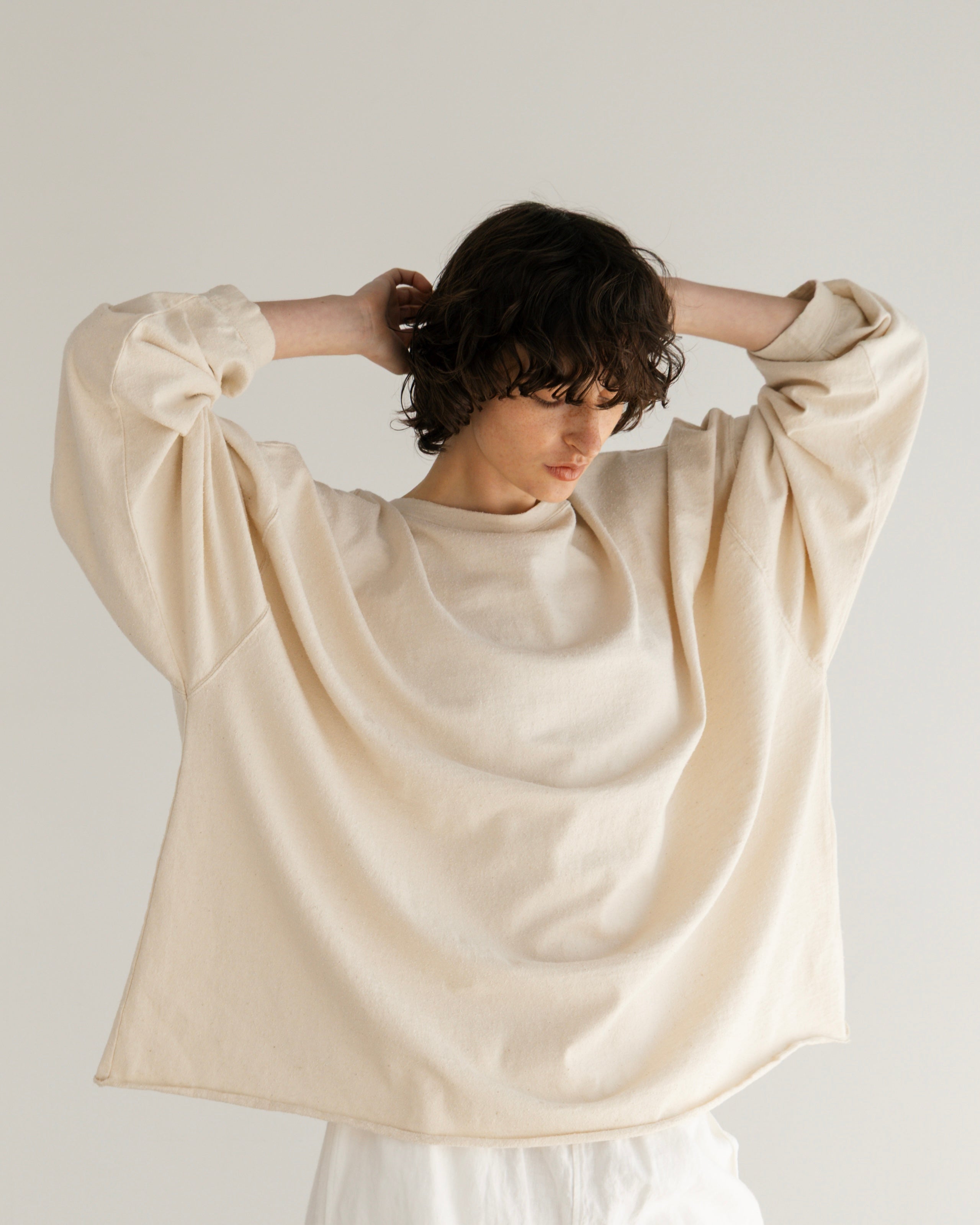 COTTON SILK  LOOSE SILHOUETTE PULLOVER（コットンシルクルーズシルエットプルオーバー）｜BIYOMA（ビヨーマ）OFFICIAL ONLINE STORE