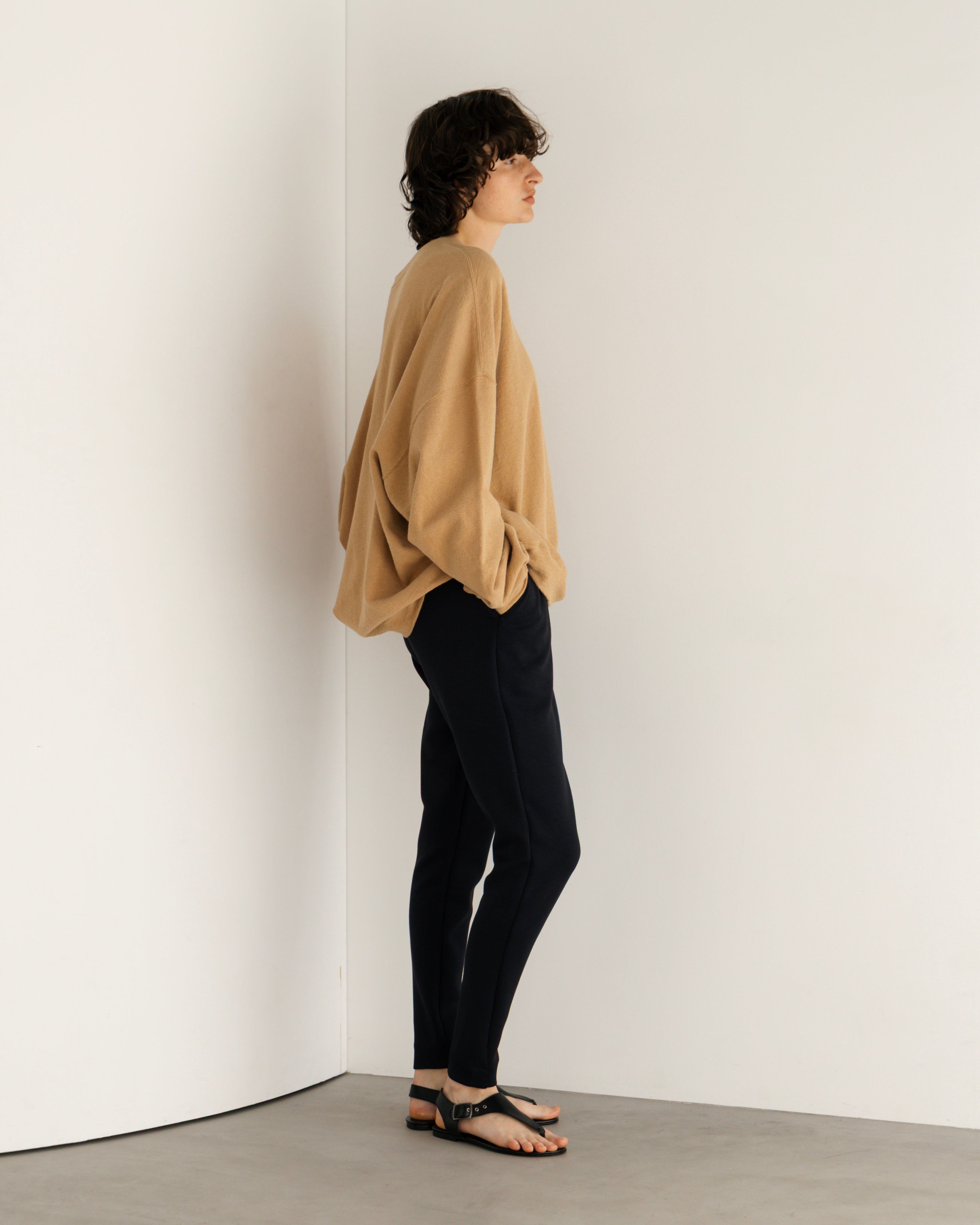 COTTON LINEN RIB LOOSE SILHOUETTE PULLOVER（コットンリネンリブルーズシルエットプルオーバー）｜BIYOMA（ビヨーマ）OFFICIAL ONLINE STORE