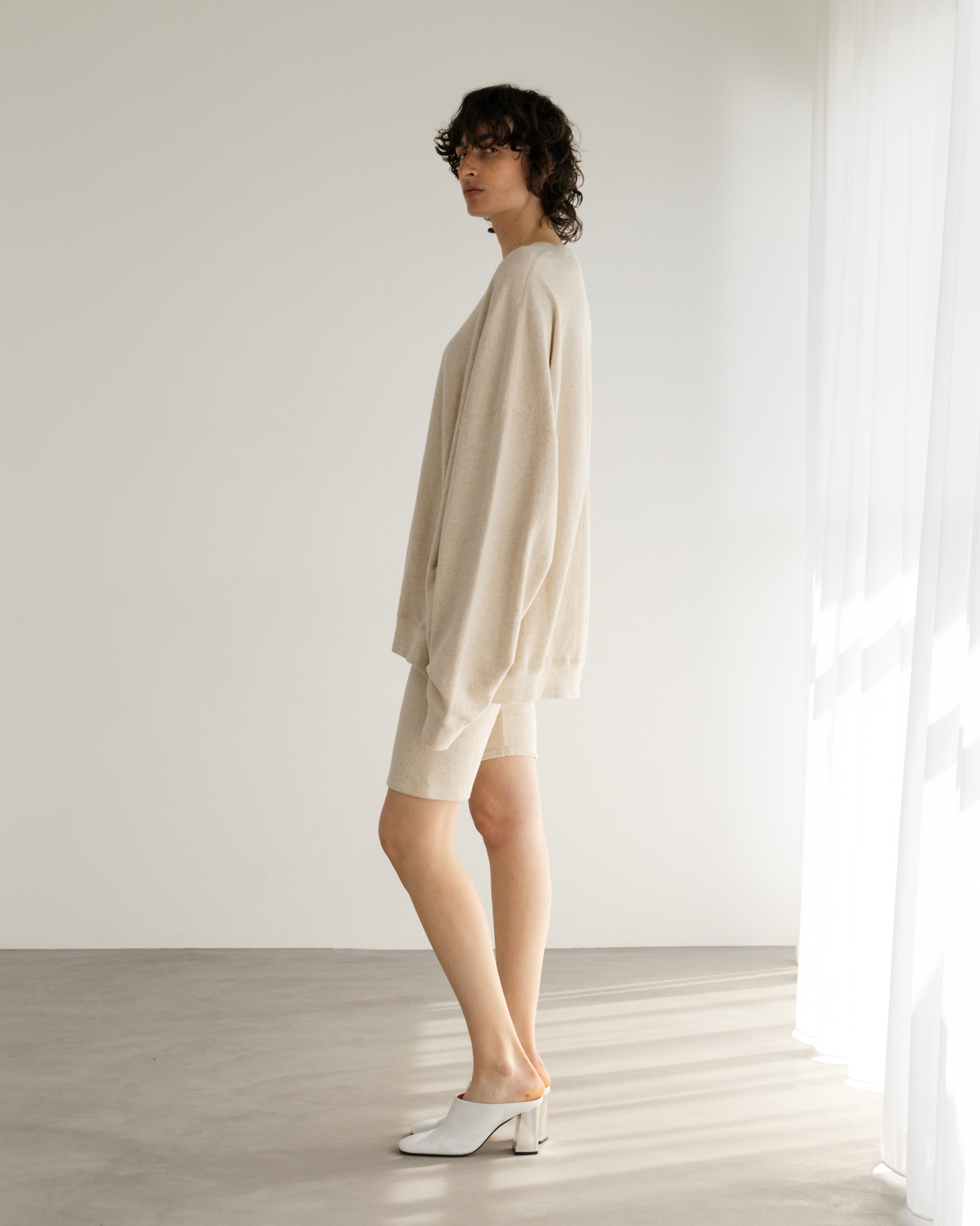 COTTON LINEN RIB SHORT LEGGINGS（コットンリネンリブショートレギンス）｜BIYOMA（ビヨーマ）OFFICIAL ONLINE STORE