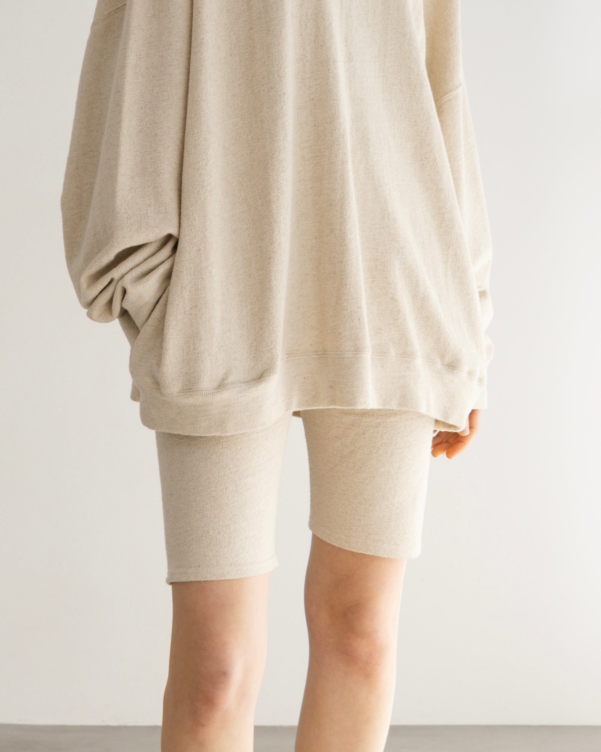 COTTON LINEN RIB SHORT LEGGINGS（コットンリネンリブショートレギンス）｜BIYOMA（ビヨーマ）OFFICIAL ONLINE STORE