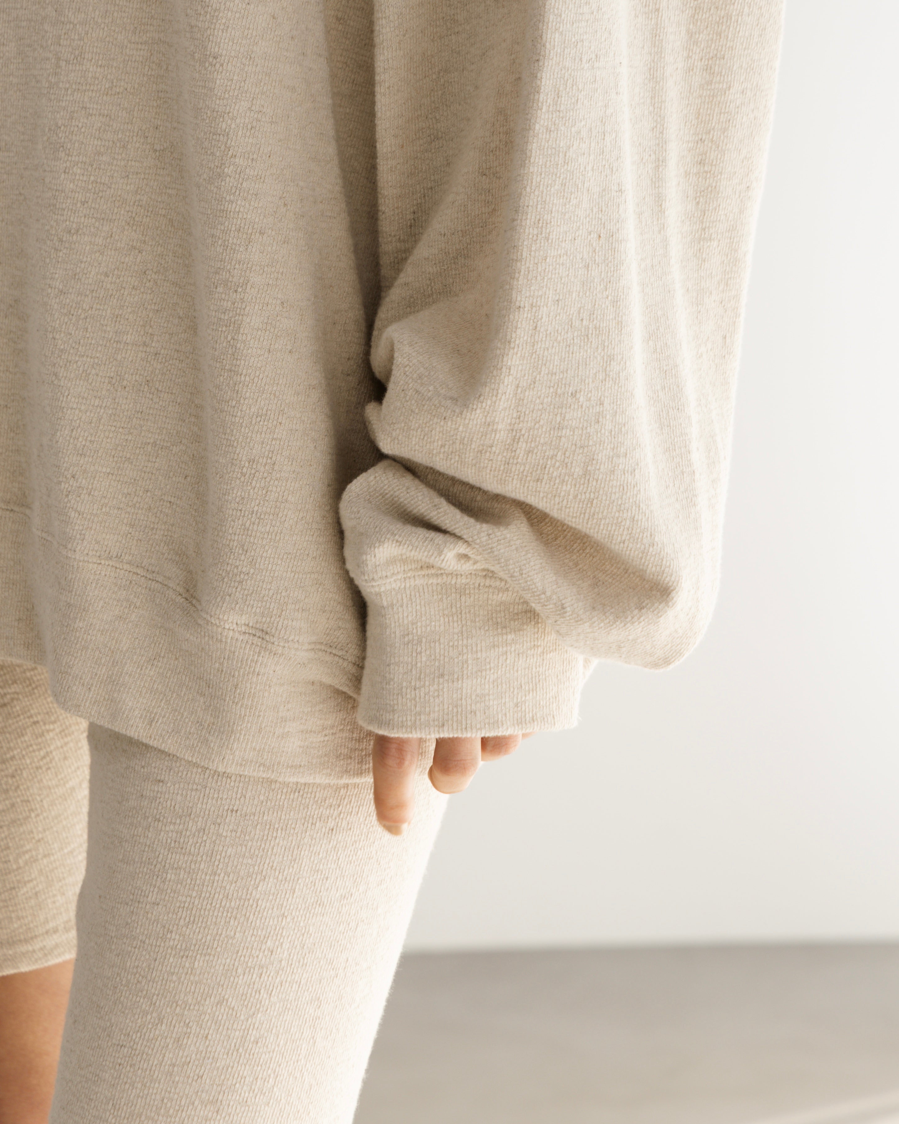 COTTON LINEN RIB LOOSE SILHOUETTE PULLOVER（コットンリネンリブルーズシルエットプルオーバー）｜BIYOMA（ビヨーマ）OFFICIAL ONLINE STORE