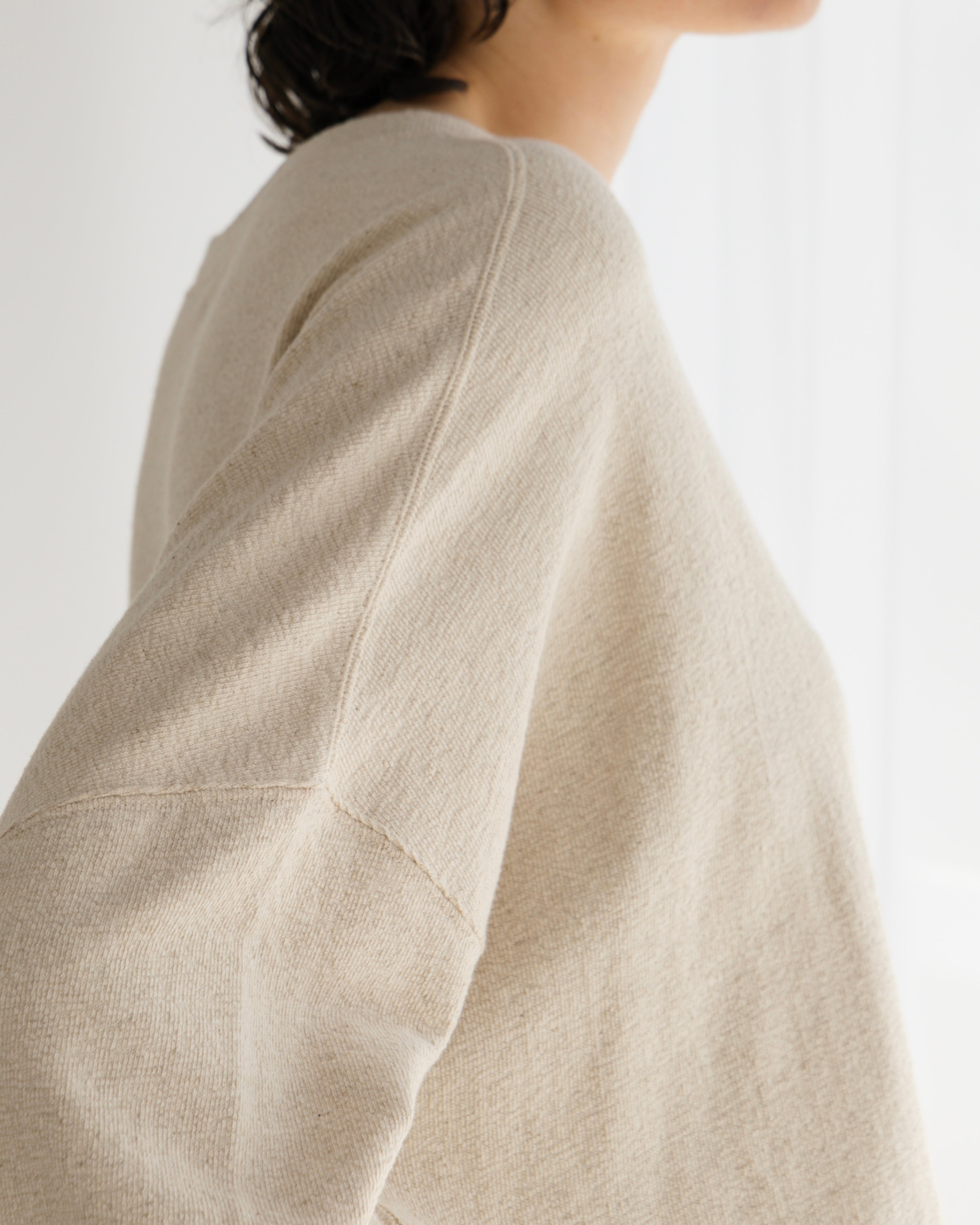 COTTON LINEN RIB LOOSE SILHOUETTE PULLOVER（コットンリネンリブルーズシルエットプルオーバー）｜BIYOMA（ビヨーマ）OFFICIAL ONLINE STORE