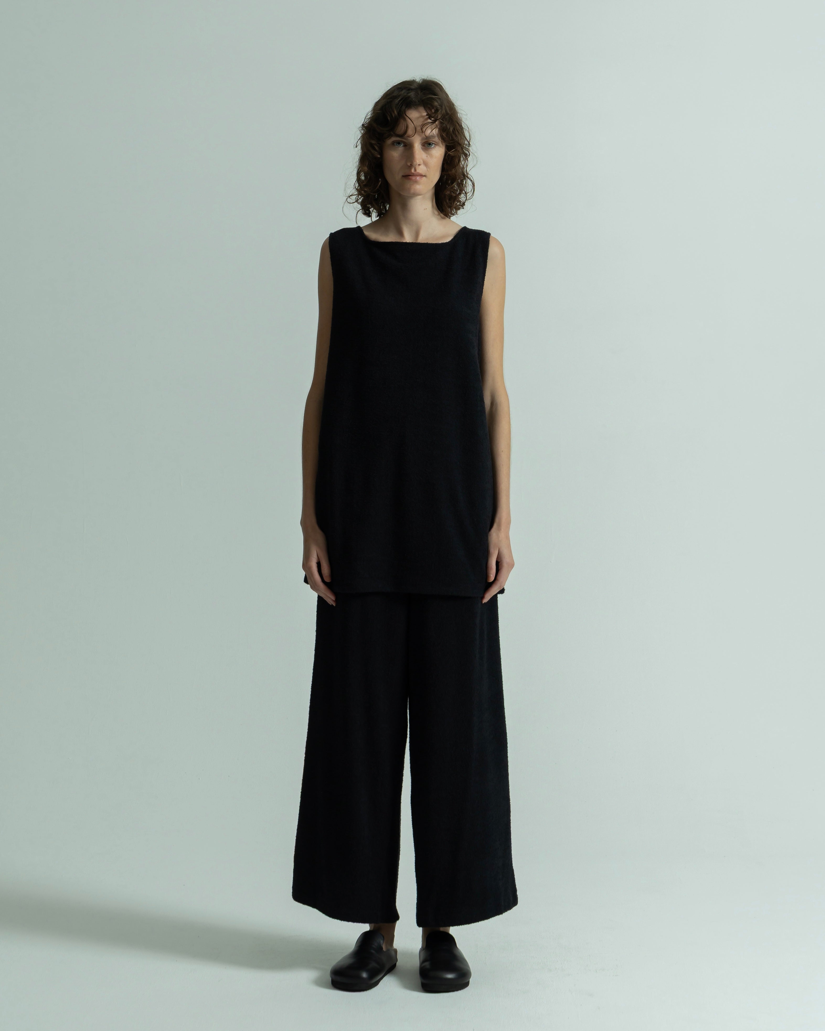セール】【WEB限定アイテム】COLOR WAIST RIB PINTUCK WIDE