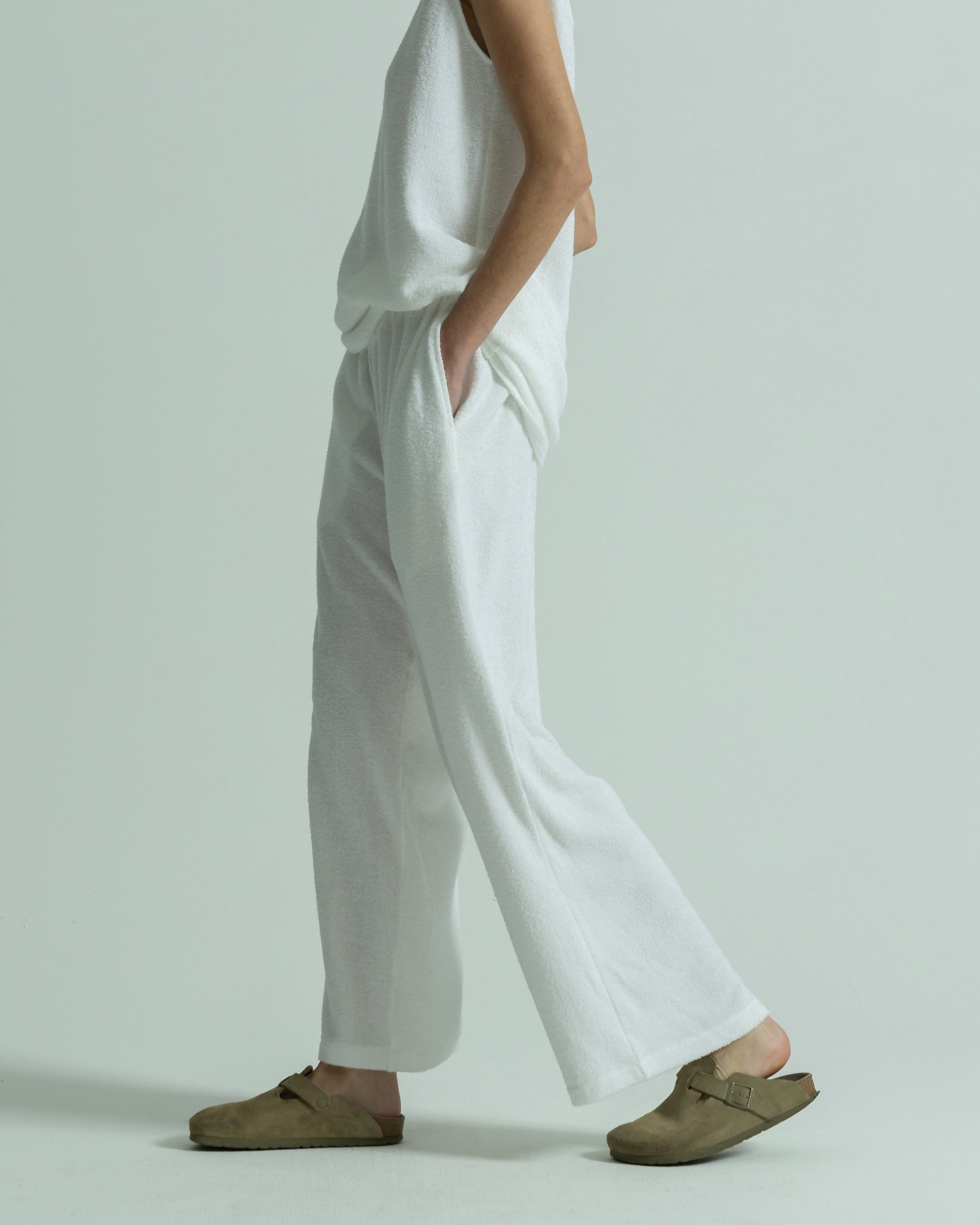 LOOP JERSEY CROPPED WIDE PANTS（ループジャージークロップドワイドパンツ）｜BIYOMA（ビヨーマ）OFFICIAL ONLINE STORE