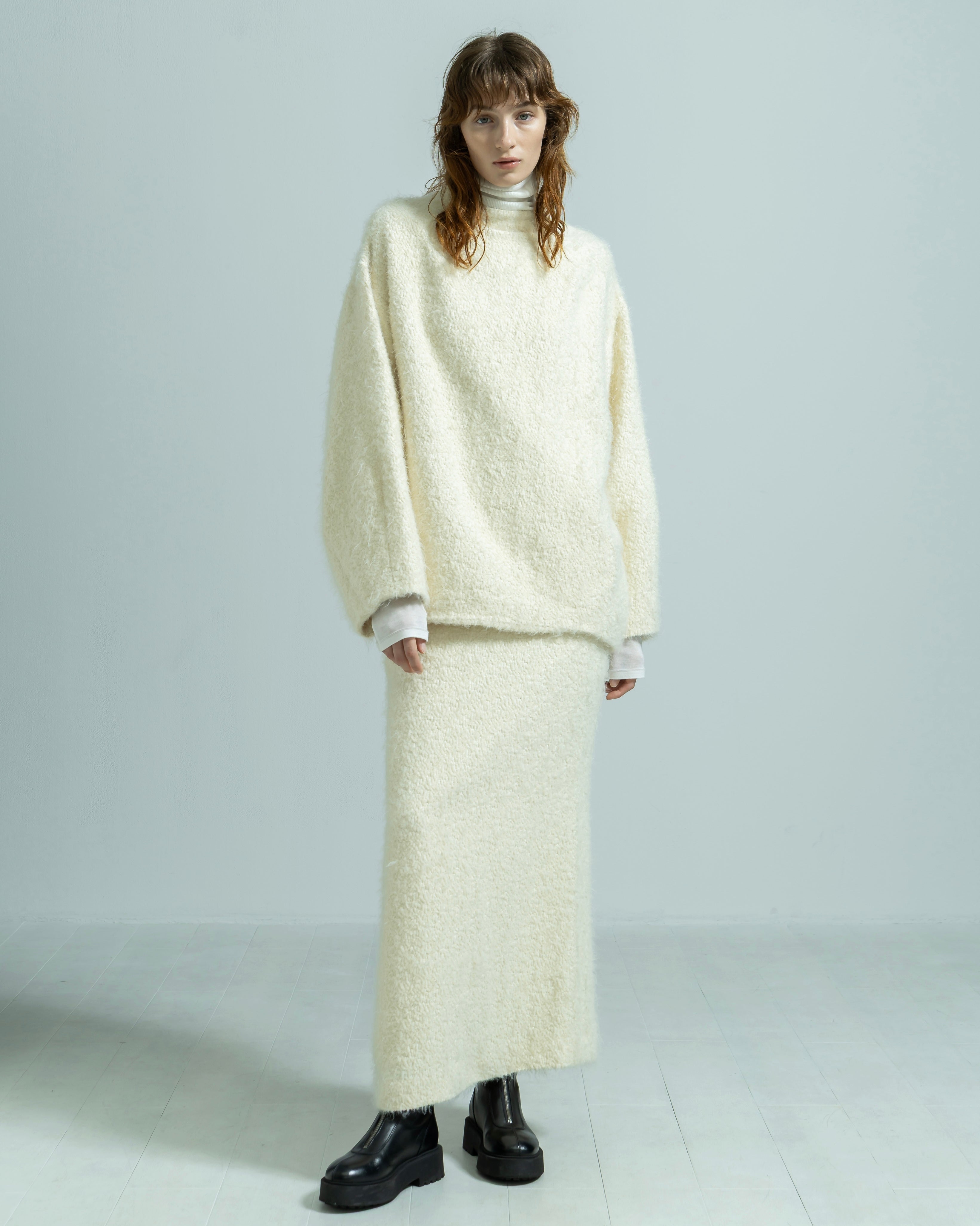 FLUFFY HAIR JACQUARD PULLOVER（フラッフィーヘアジャガードプルオーバー）｜BIYOMA（ビヨーマ）OFFICIAL ONLINE STORE