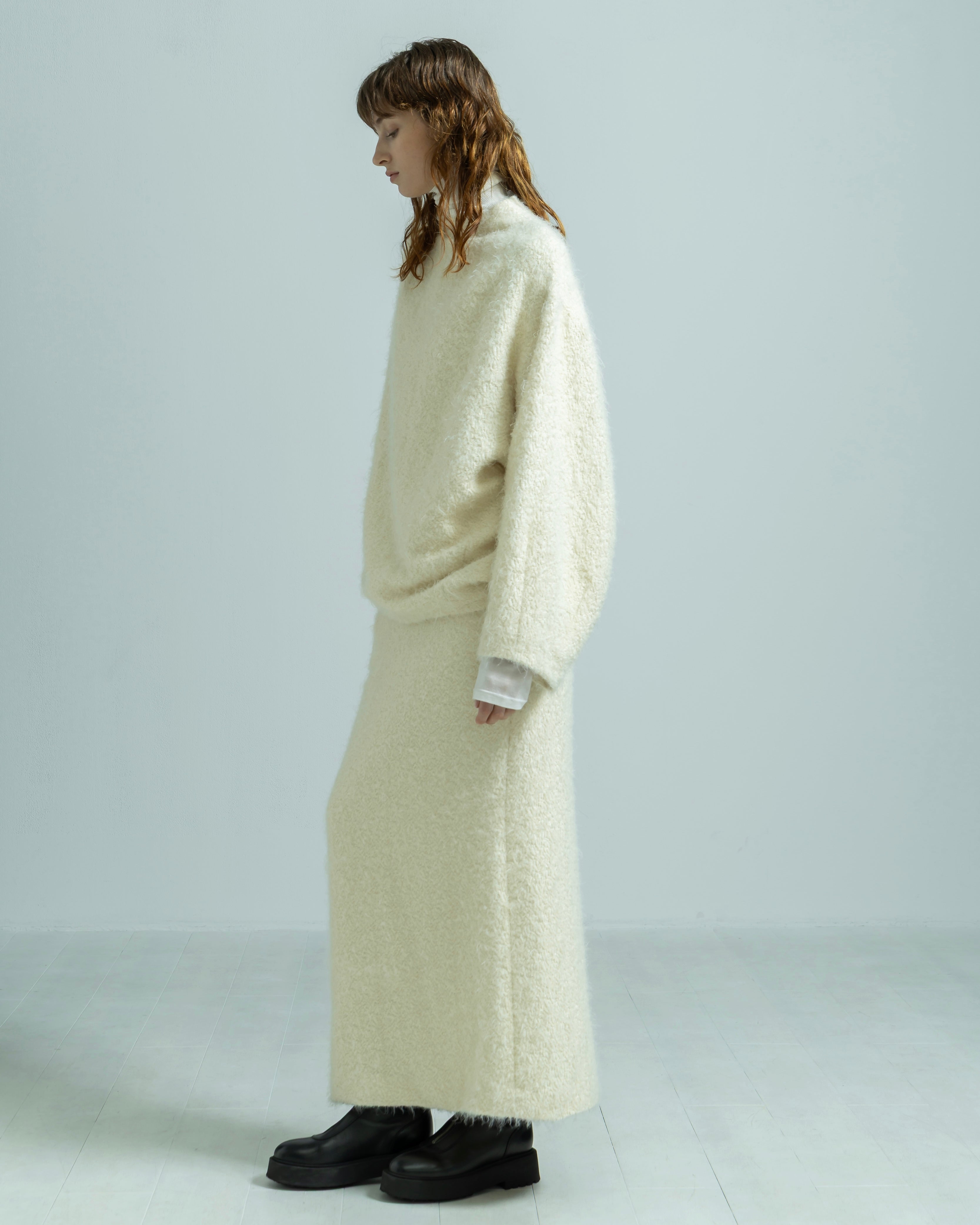 FLUFFY HAIR JACQUARD PULLOVER（フラッフィーヘアジャガードプルオーバー）｜BIYOMA（ビヨーマ）OFFICIAL ONLINE STORE