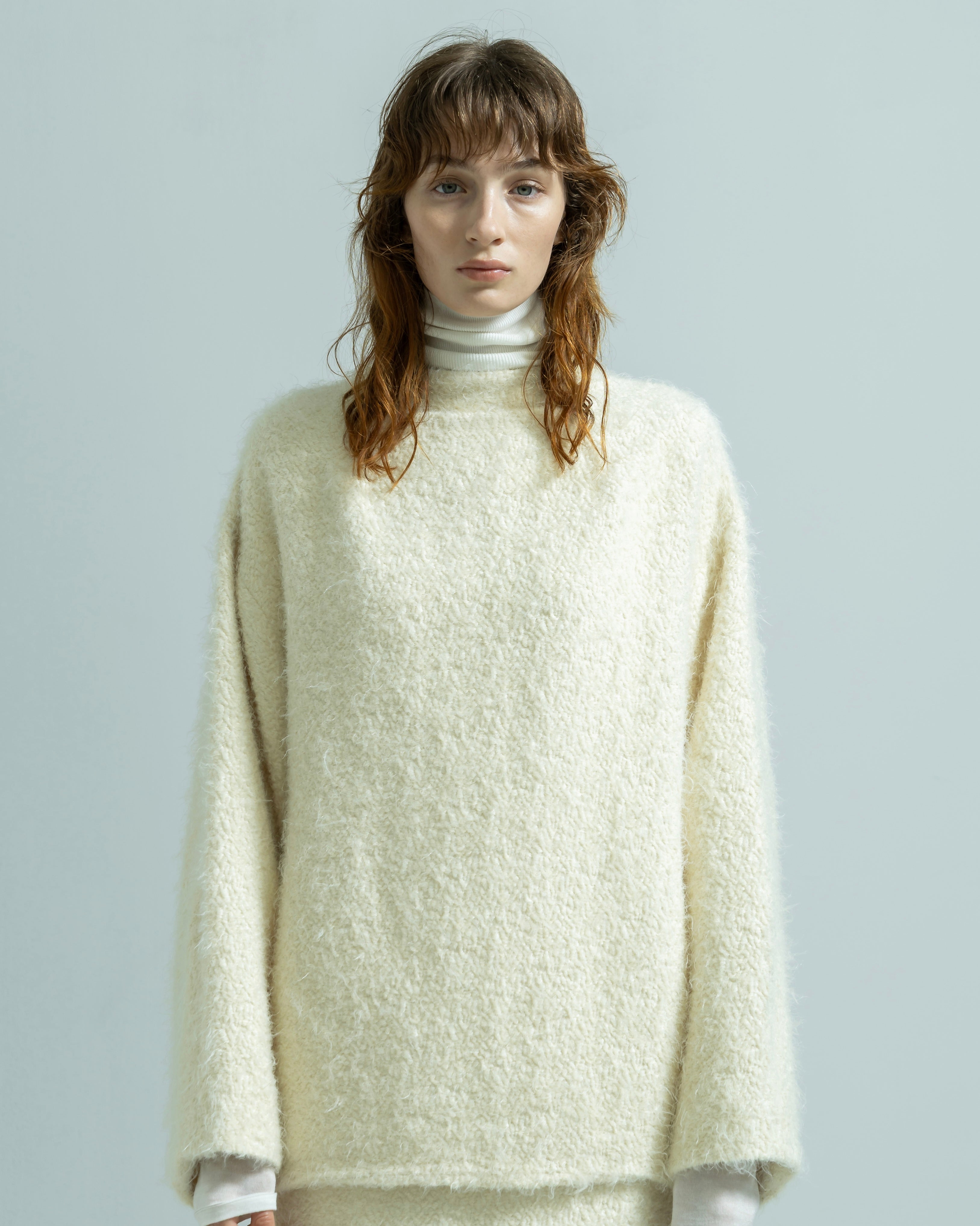 FLUFFY HAIR JACQUARD PULLOVER（フラッフィーヘアジャガードプルオーバー）｜BIYOMA（ビヨーマ）OFFICIAL ONLINE STORE