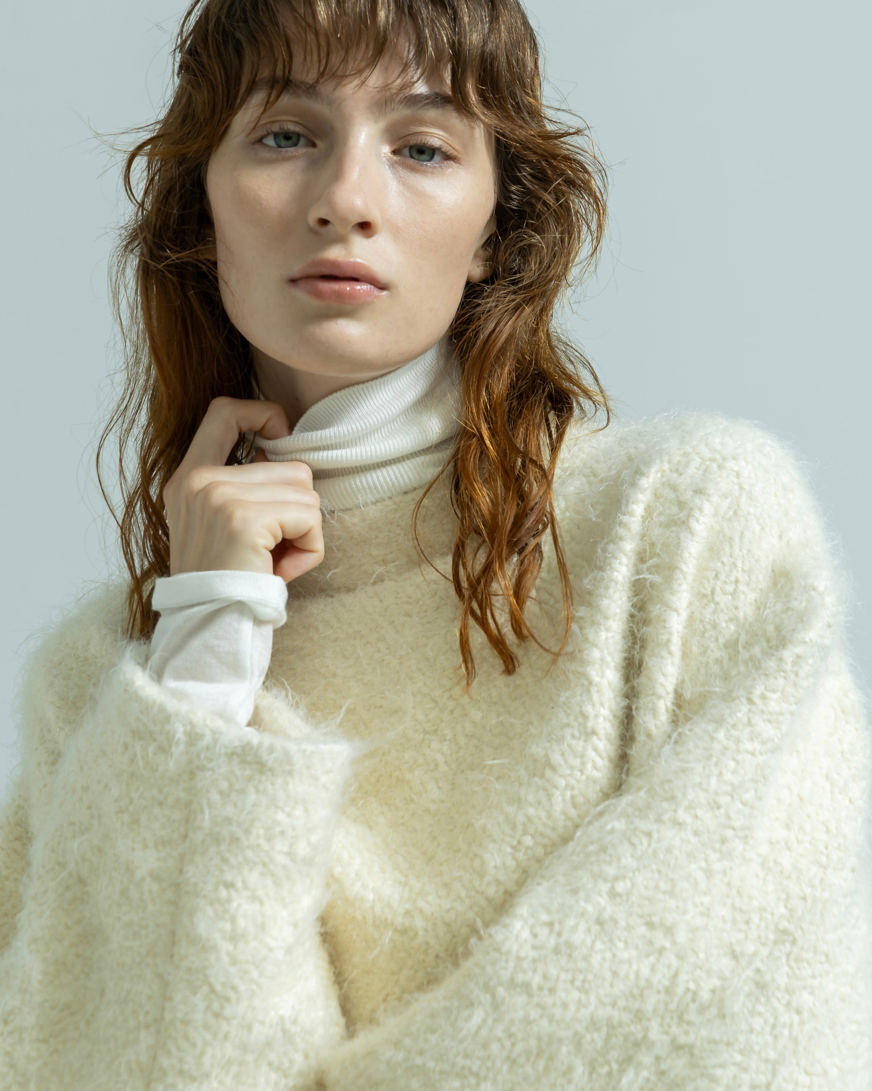 FLUFFY HAIR JACQUARD PULLOVER（フラッフィーヘアジャガードプルオーバー）｜BIYOMA（ビヨーマ）OFFICIAL ONLINE STORE