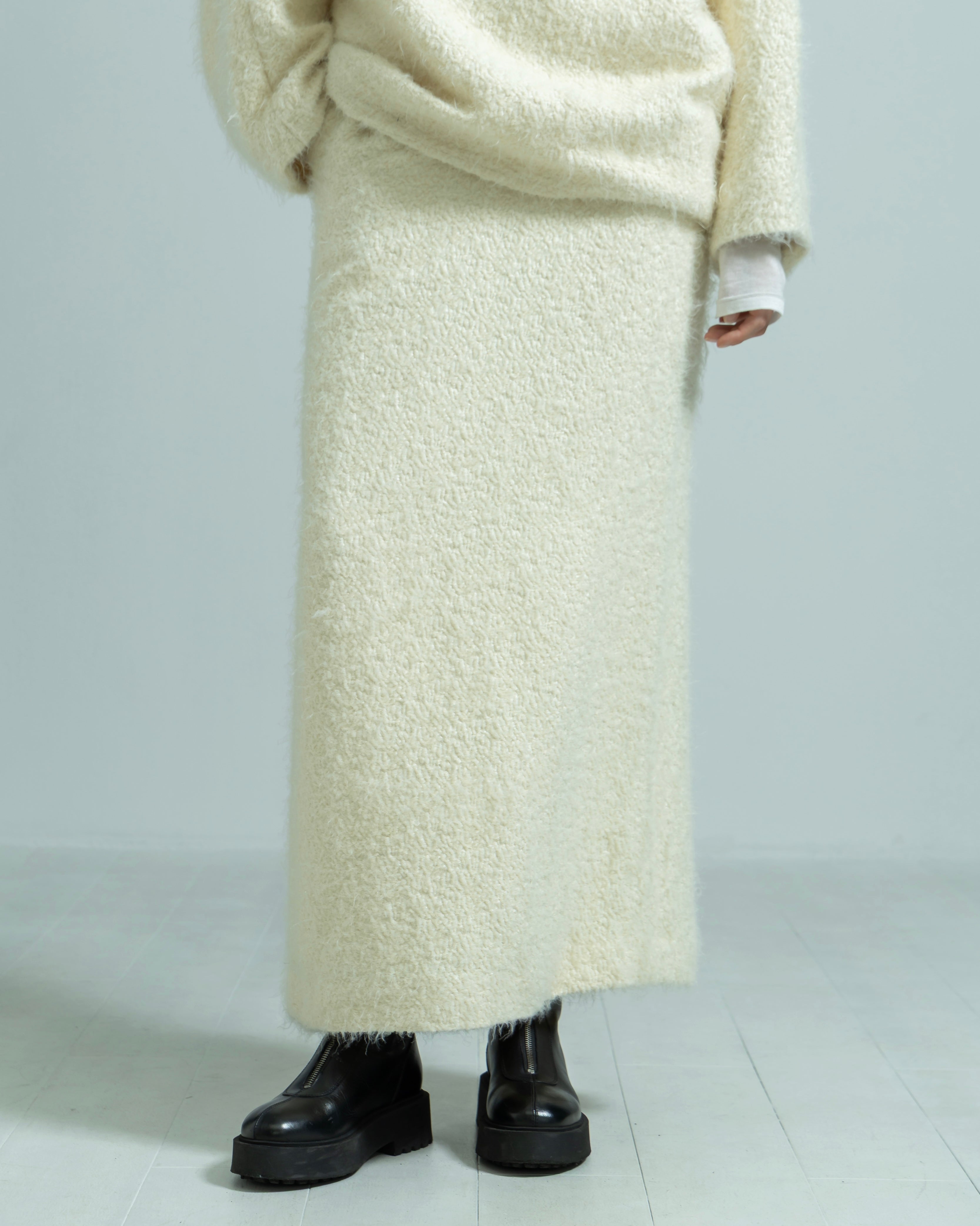 FLUFFY HAIR JACQUARD SKIRT（フラッフィーヘアジャガードスカート）｜BIYOMA（ビヨーマ）OFFICIAL ONLINE STORE