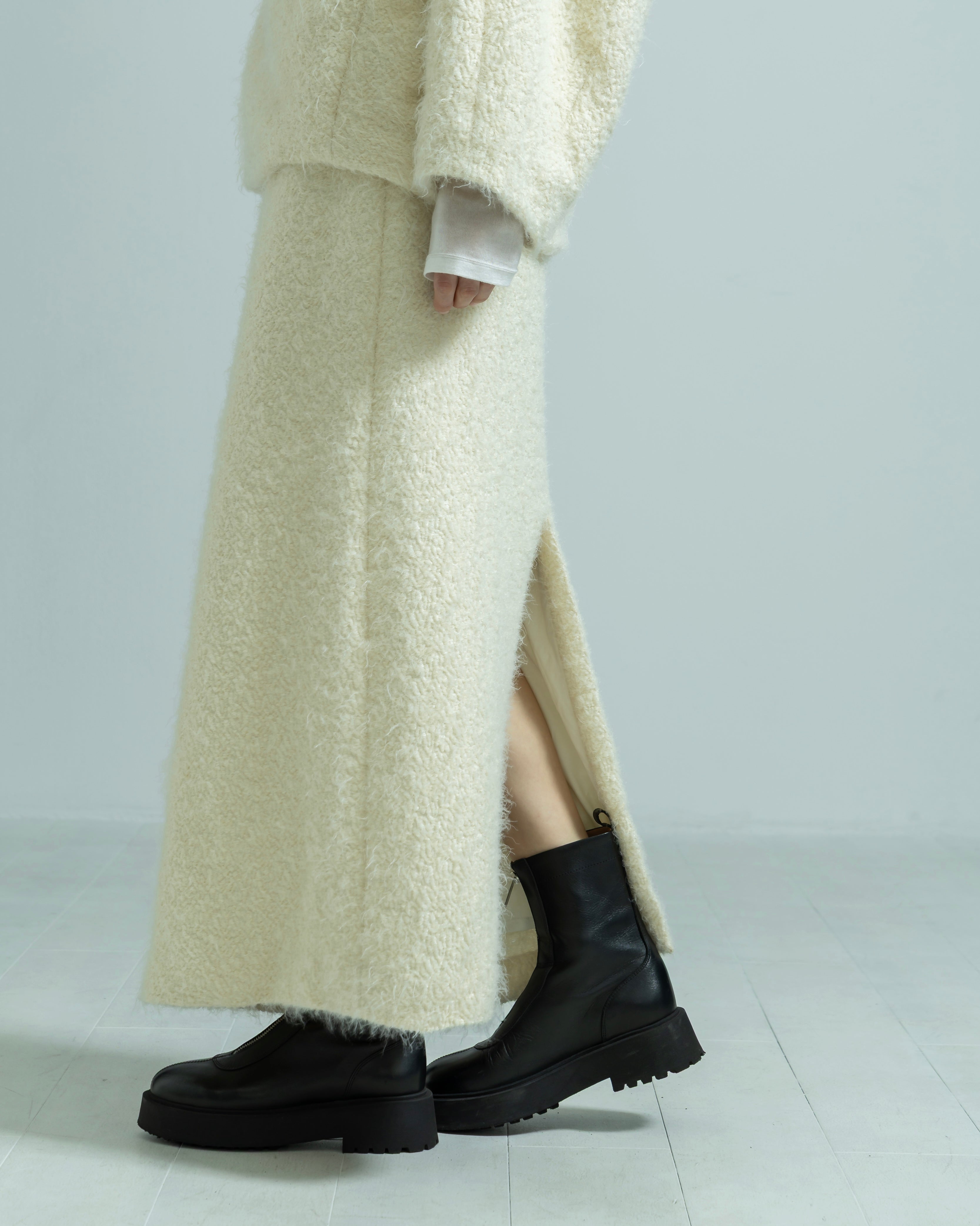 FLUFFY HAIR JACQUARD SKIRT（フラッフィーヘアジャガードスカート）｜BIYOMA（ビヨーマ）OFFICIAL ONLINE STORE